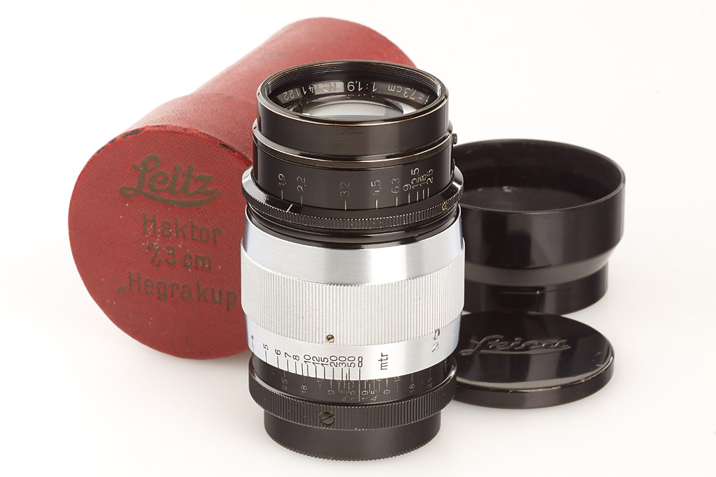 Hektor 1.9/7.3cm black/chrome