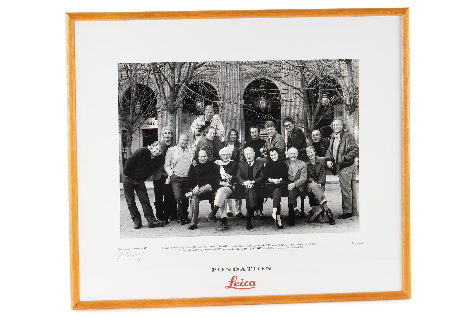 Jean-François Bauret 'Fondation Leica 1989' gelatin silver print Jean-François Bauret 'Fondation Leica 1989' gelatin silver print