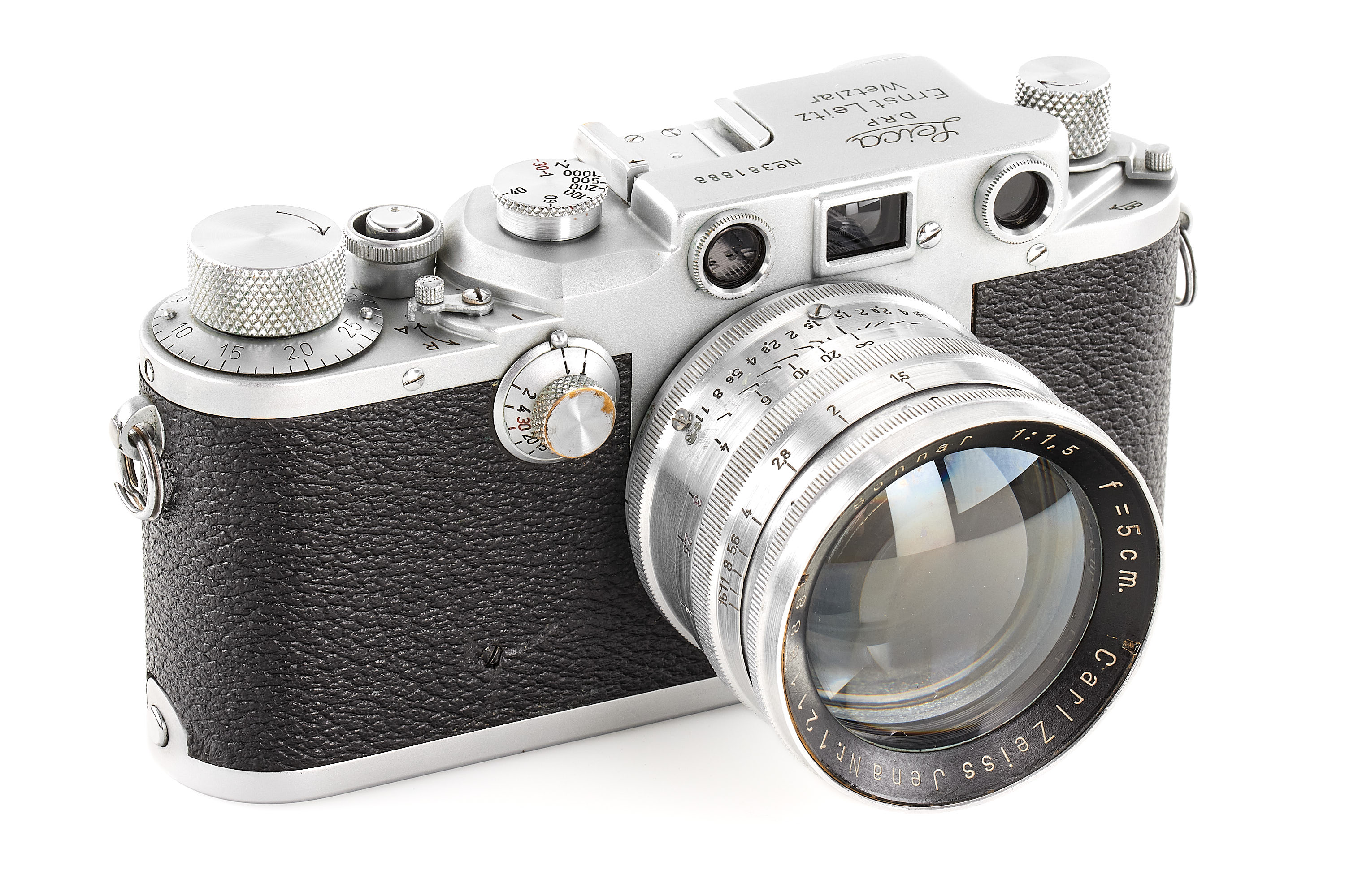 Leica IIIc chrome with Sonnar 1.5/5cm Leica IIIc chrome with Sonnar 1.5/5cm