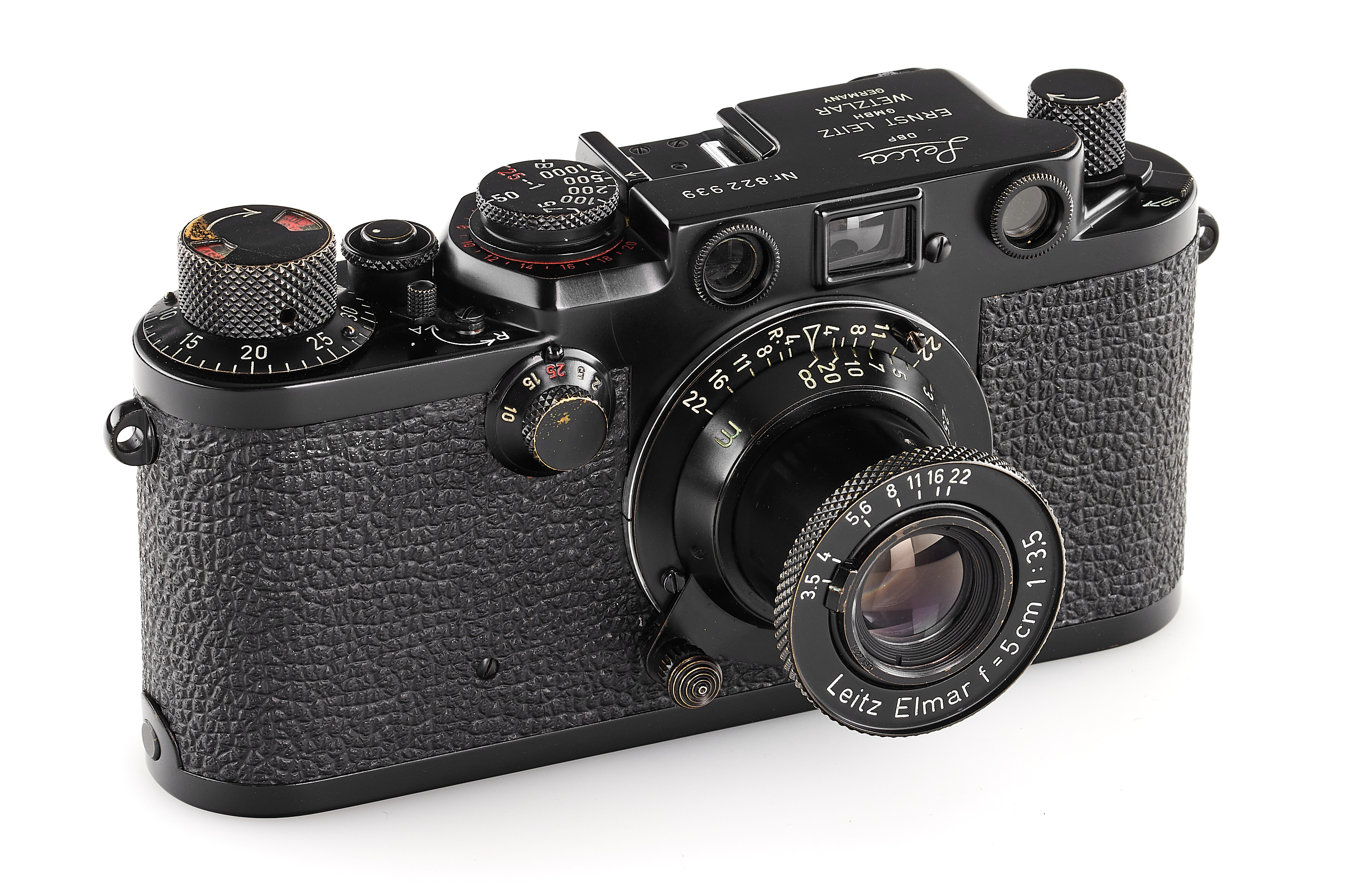 Leica IIIf black paint Swedish Army