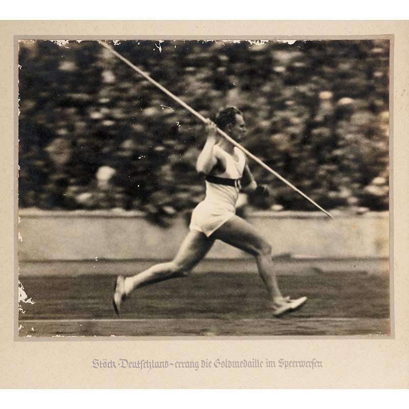 Leni Riefenstahl (1902–2003), Gerhard Stöck, Gold medal champion javelin throw (from the portfolio ›Olympia‹)