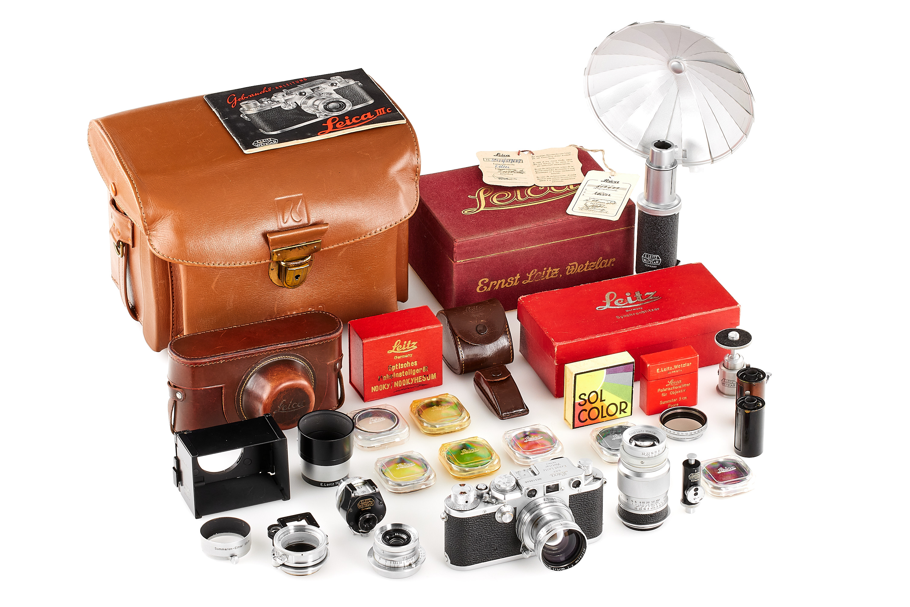 Leica IIIc syn. chrome outfit