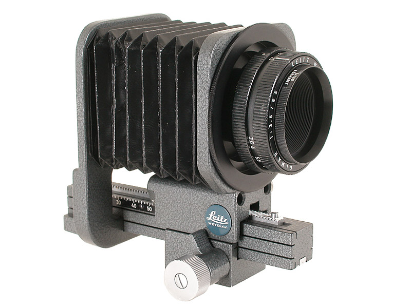 Elmar  3.5/65mm black +  Bellows II