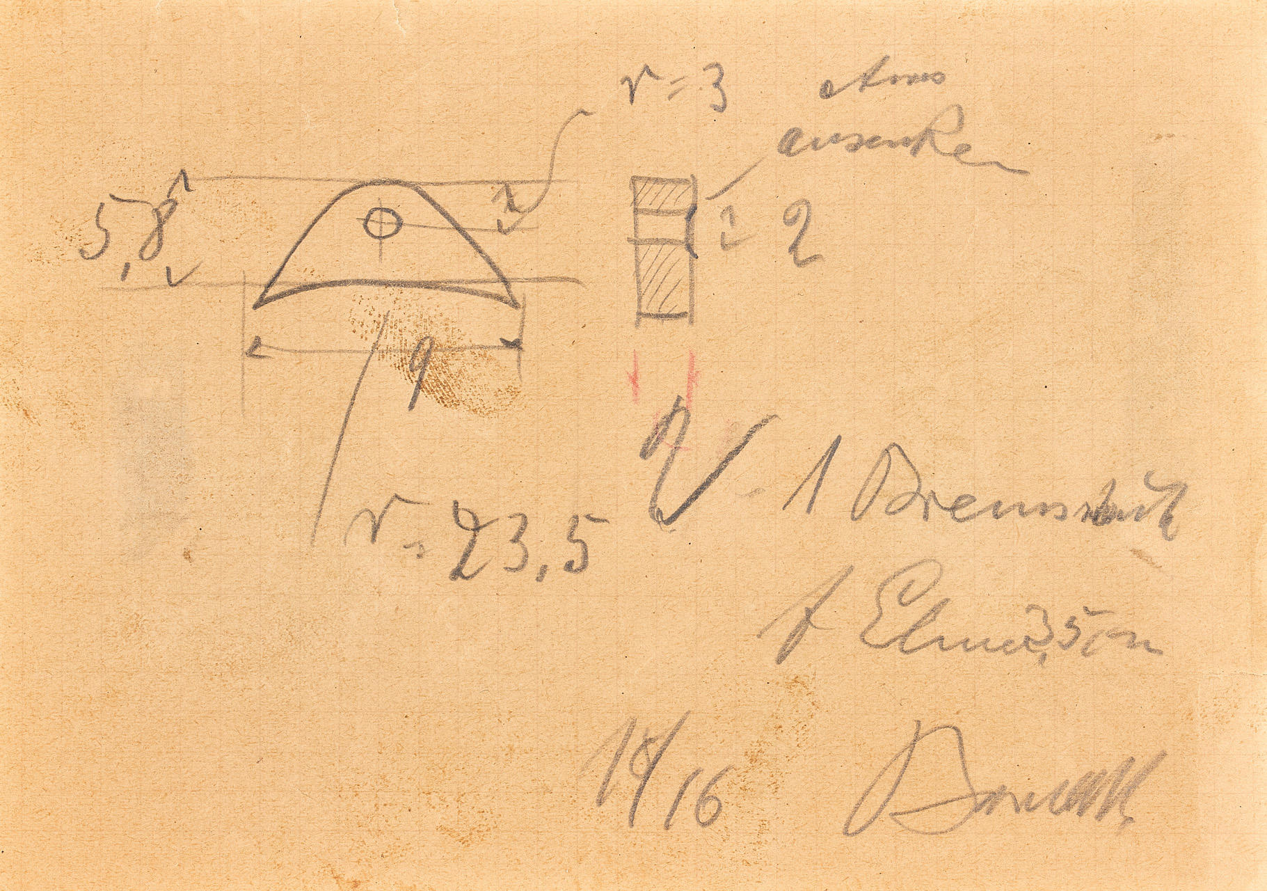 Oskar Barnack Design Drawing