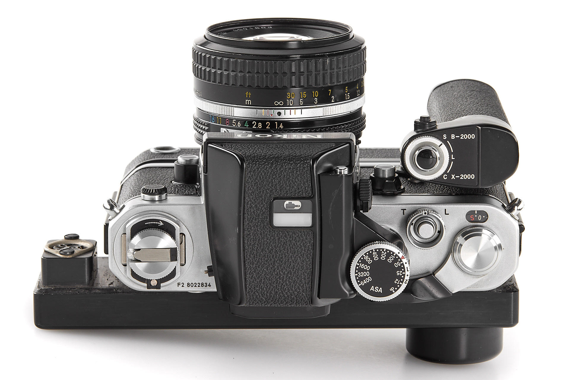 Nikon F2A Chrome 'Oxberry Pro-Copy' outfit with DP11+MD3 Nikon F2A Chrome 'Oxberry Pro-Copy' outfit with DP11+MD3