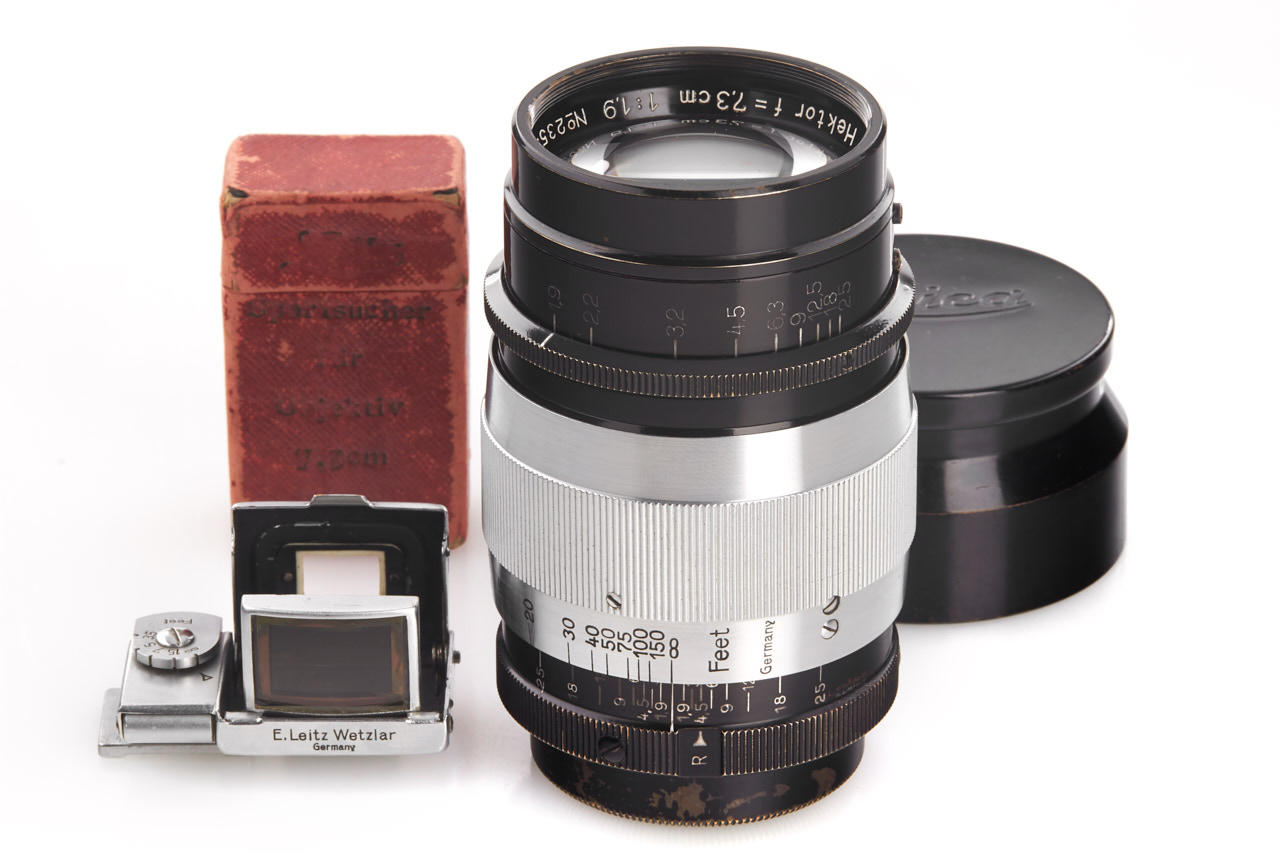 Hektor 1.9/7.3cm black/chrome *