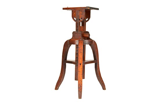 Large Mahogany Studio Tripod