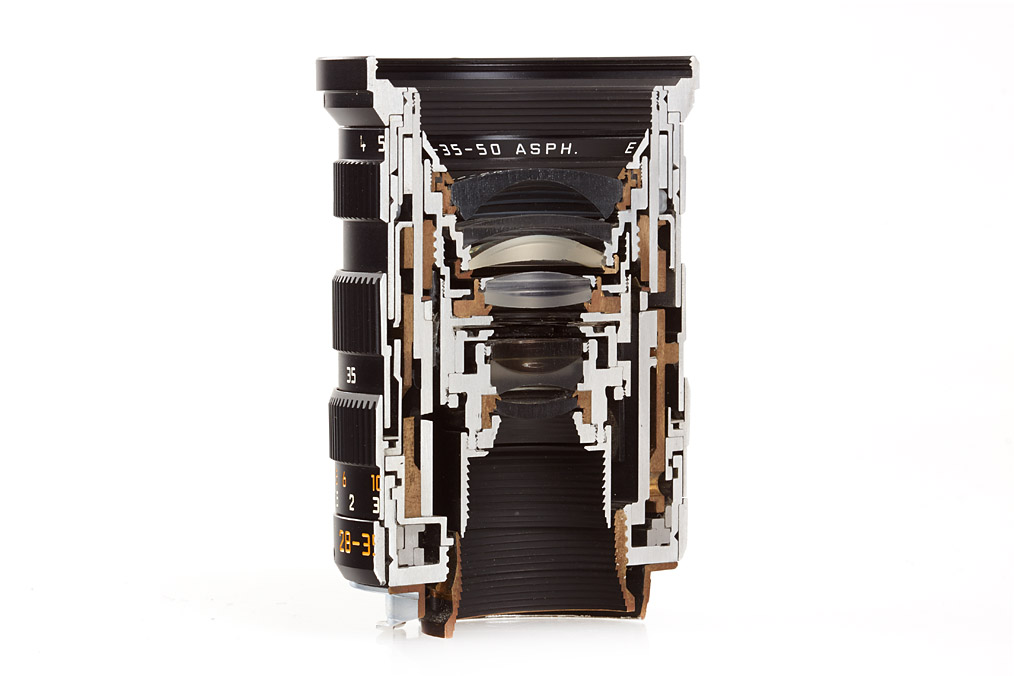 Tri-Elmar-M 4/28-35-50mm Black cut-away