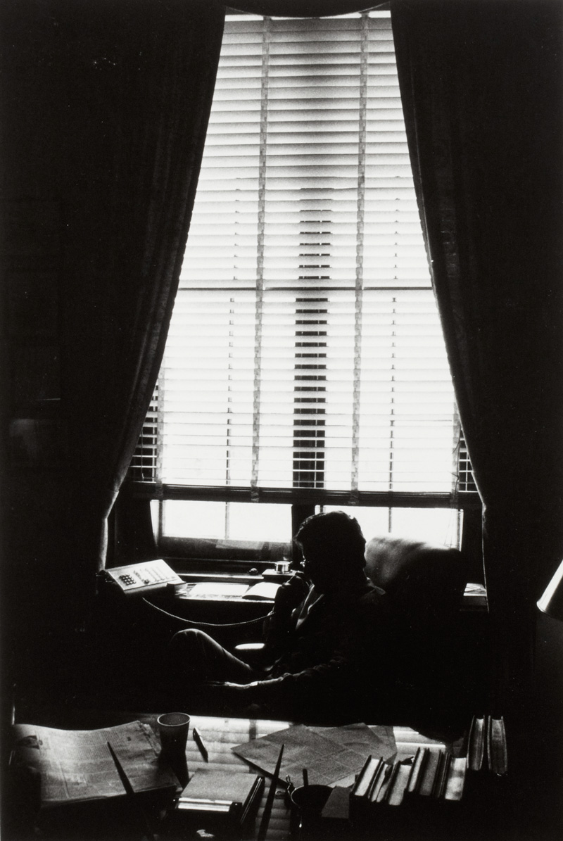 Ted Kennedy at his desk, Ken Regan