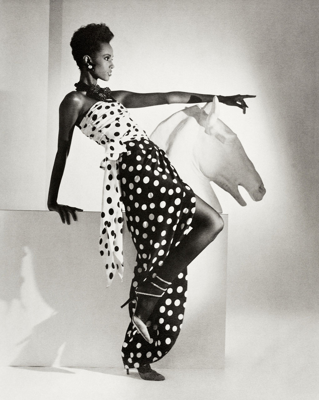 HORST P. HORST (1906–1999) - Iman for Valentino, New York 1982 HORST P. HORST (1906–1999) - Iman for Valentino, New York 1982