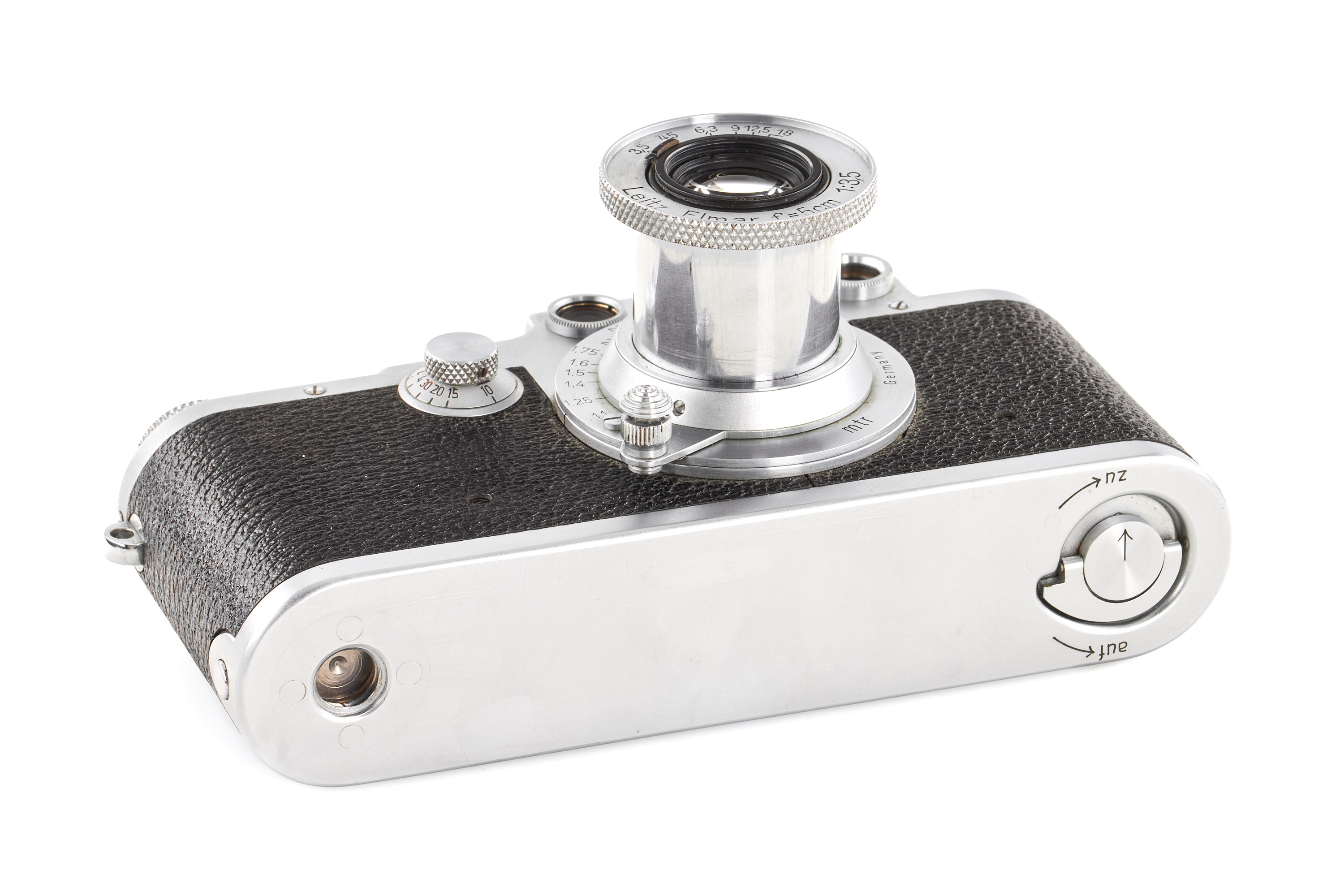 Leica IIIc chrome red curtain