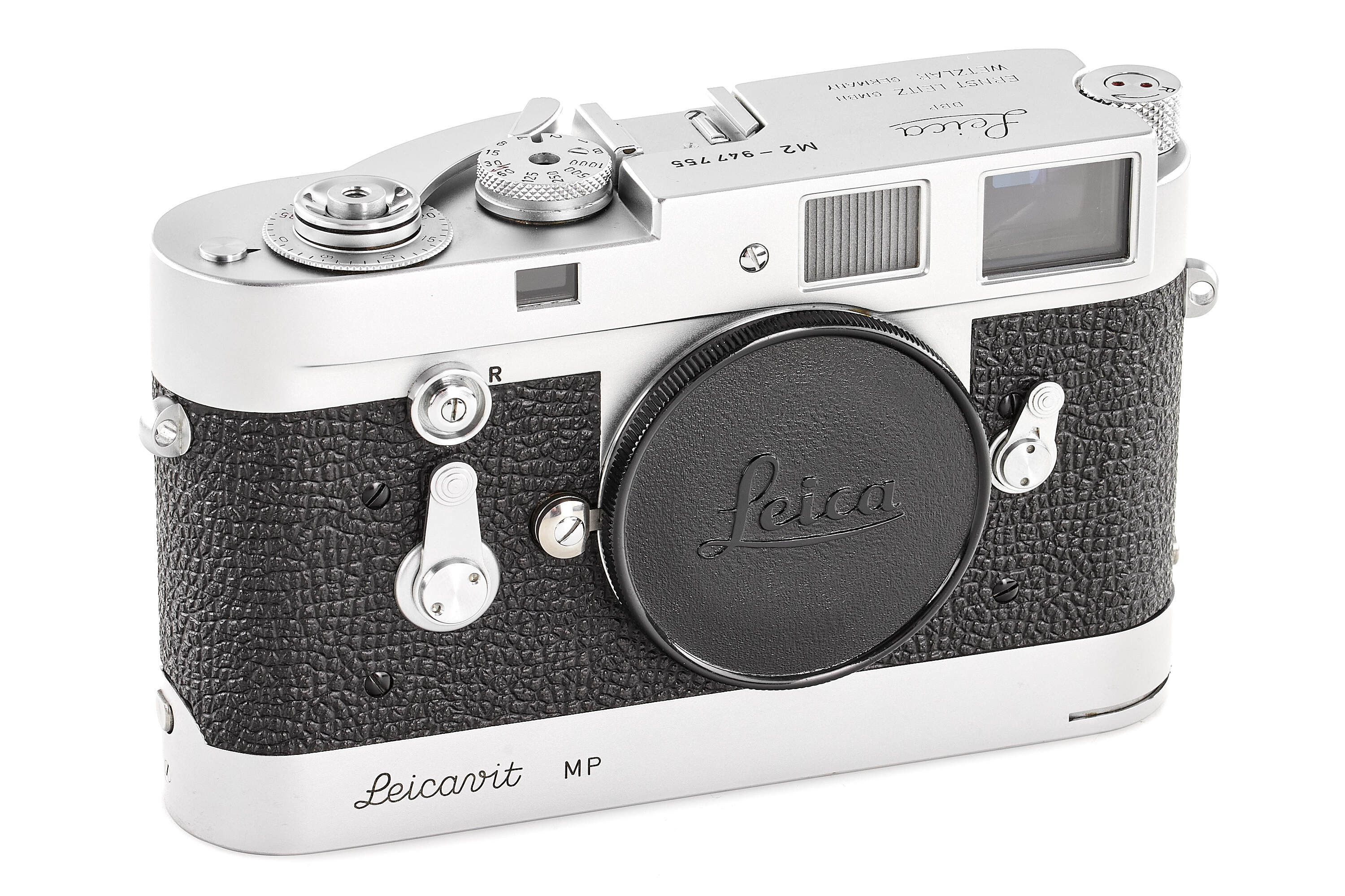 Leica M2 chrome Button Rewind with Leicavit MP