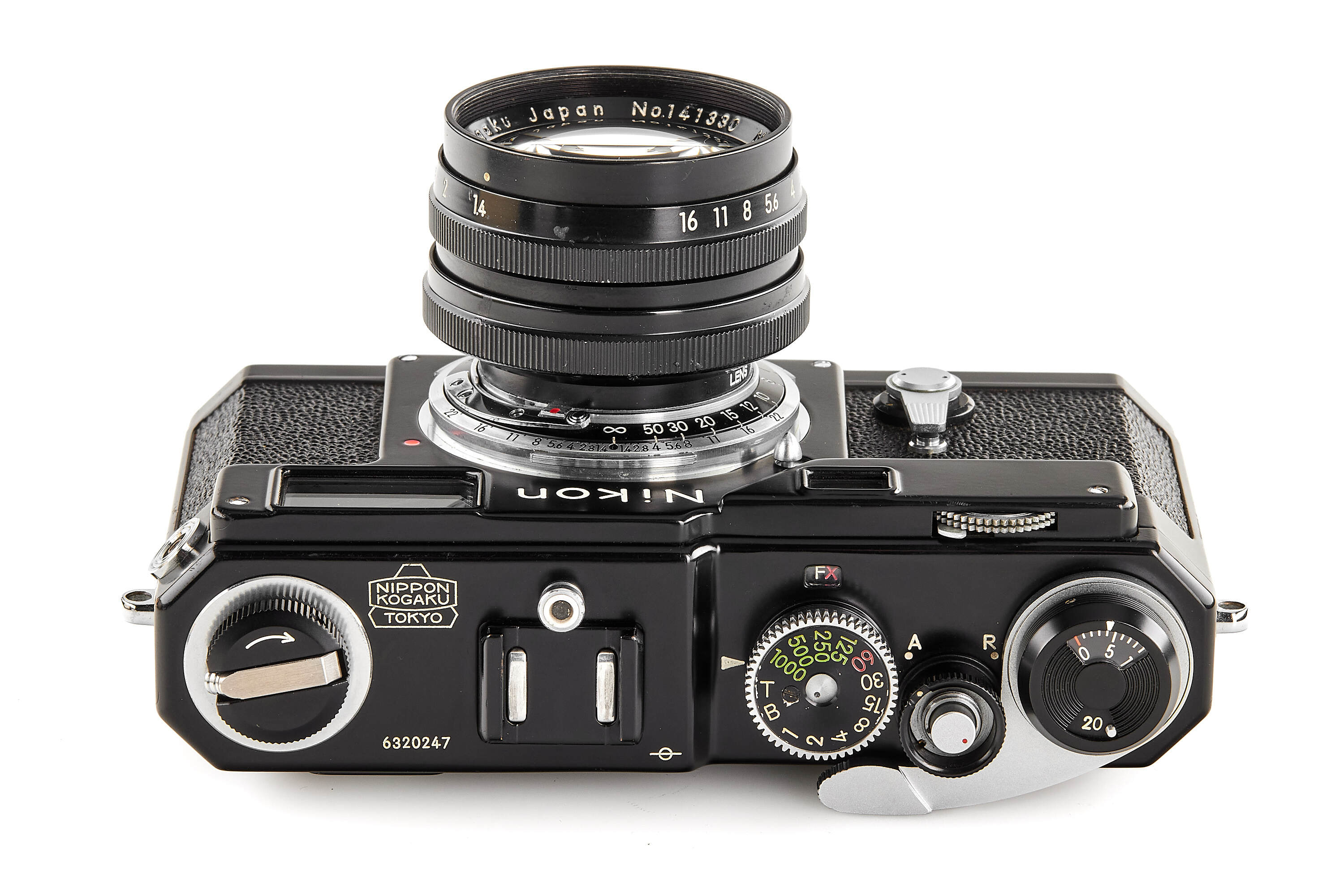 Nikon S3 black paint 'Olympic' outfit with 1.4/50mm *