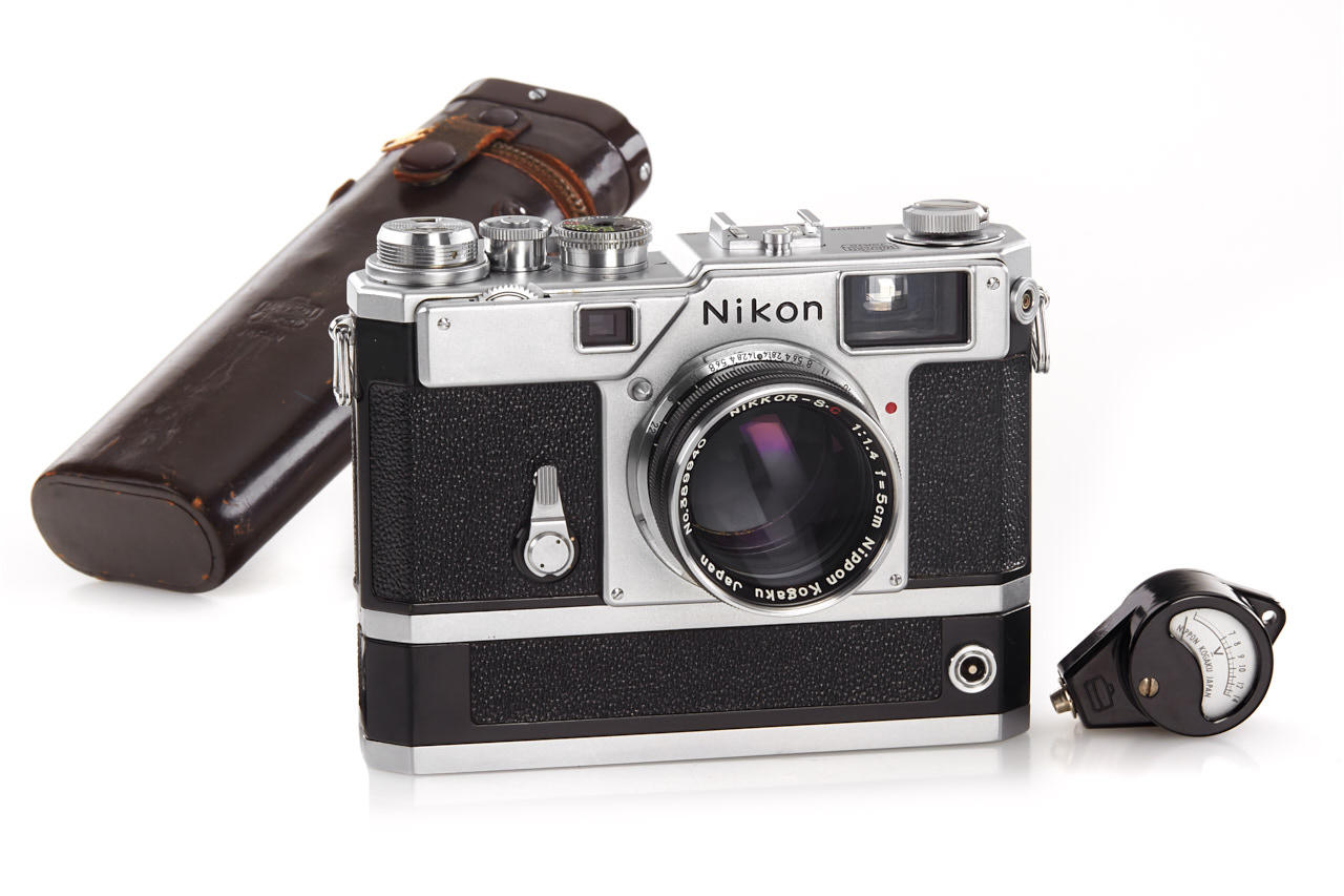 Nikon S3-M chrome + S72 Motor Drive *