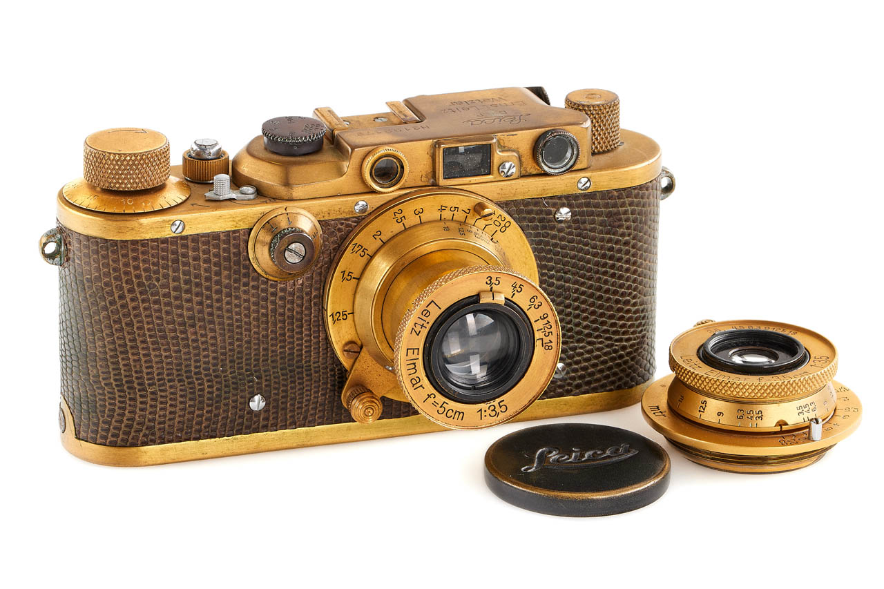 Leica III Mod. F gold plated outfit *