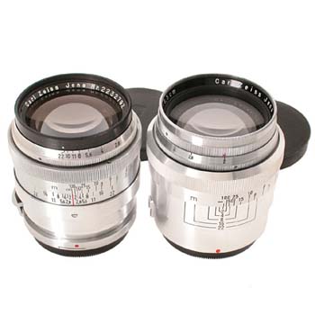 Carl Zeiss Jena   Sonnar 2/8.5cm (various)