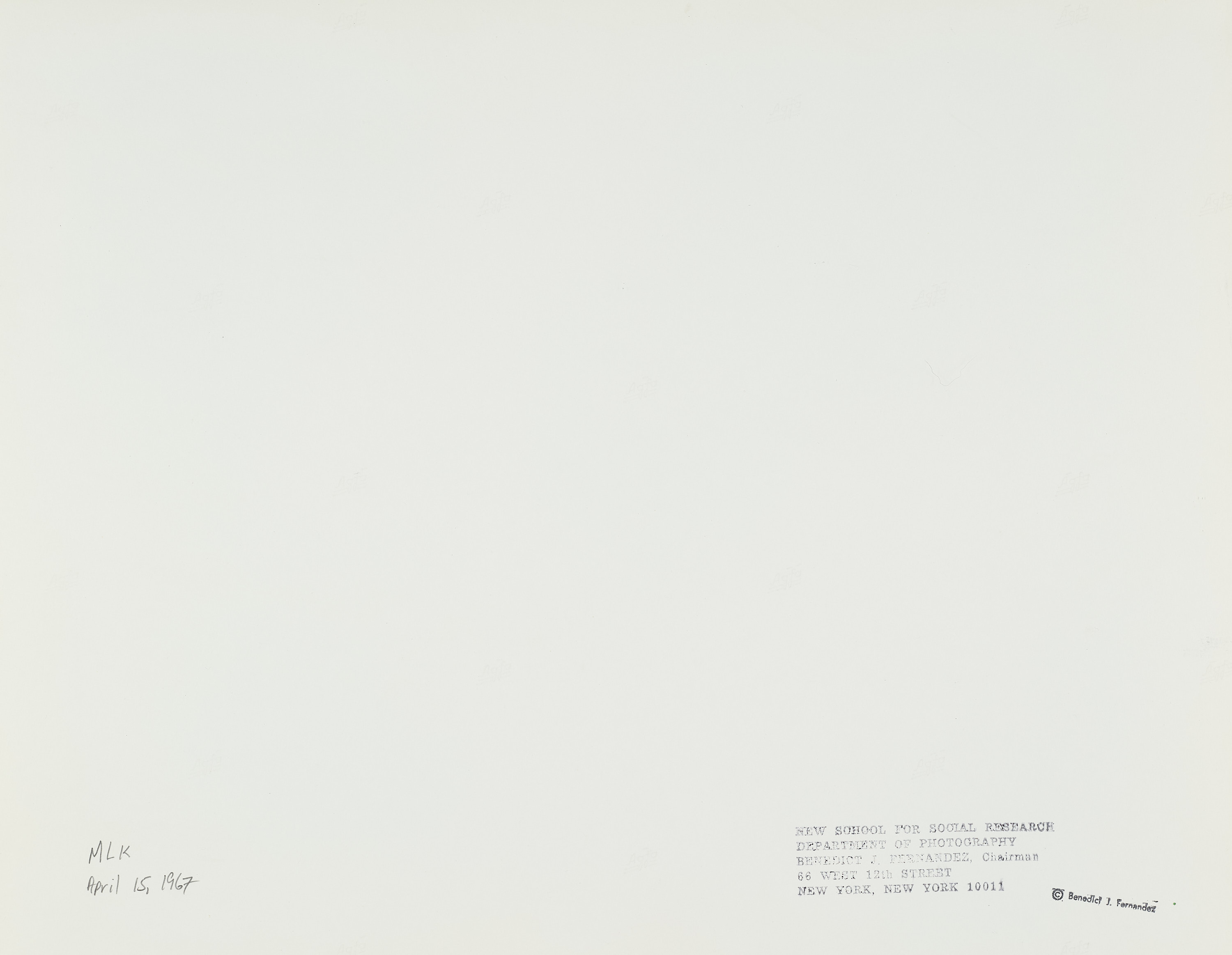 BENEDICT J. FERNANDEZ (1936–2021) - Martin Luther King, A set of 11 photographs