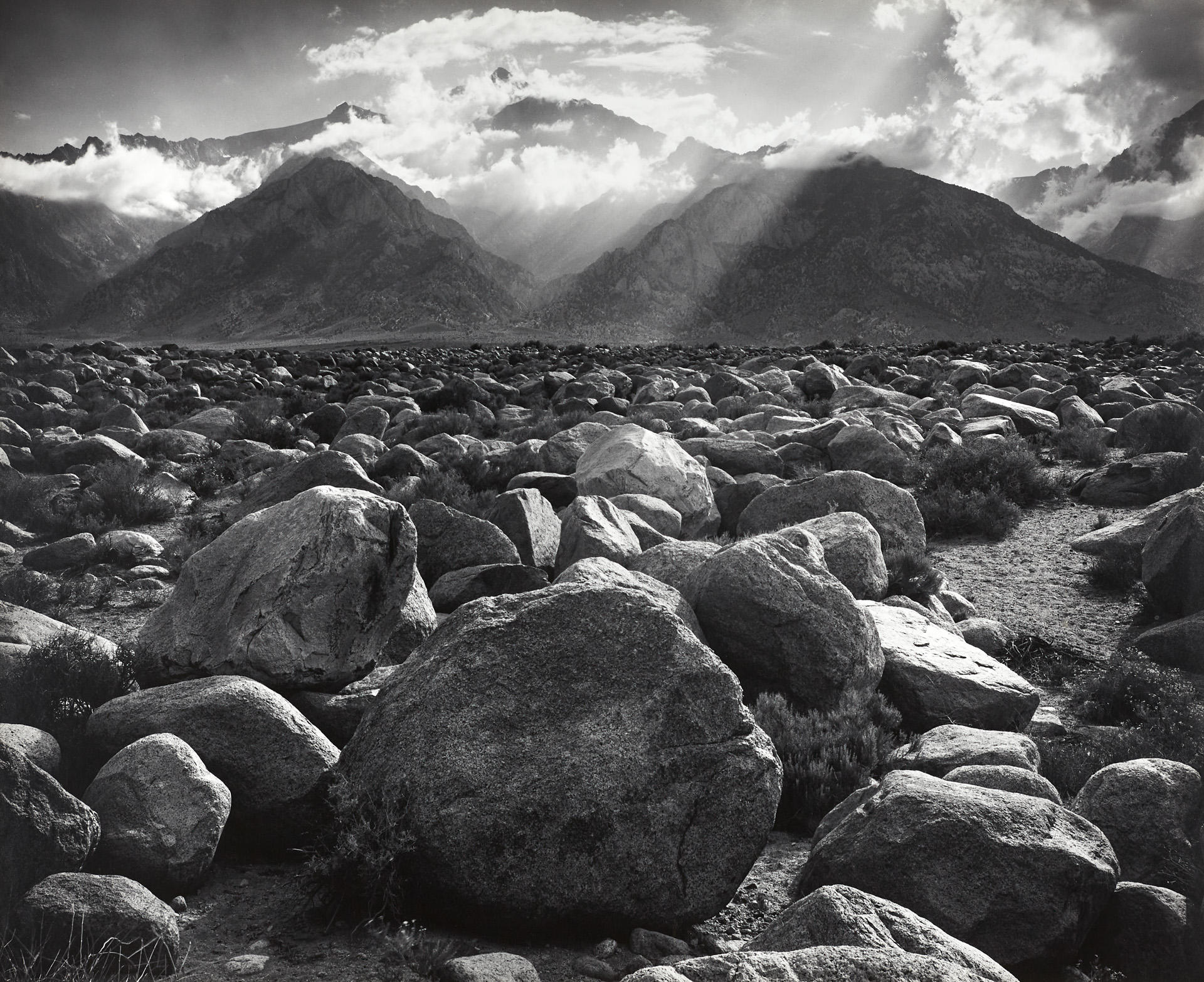 ANSEL ADAMS (1902–1984) Mount Williamson, from Manzanar, Sierra Nevada, California 1944
