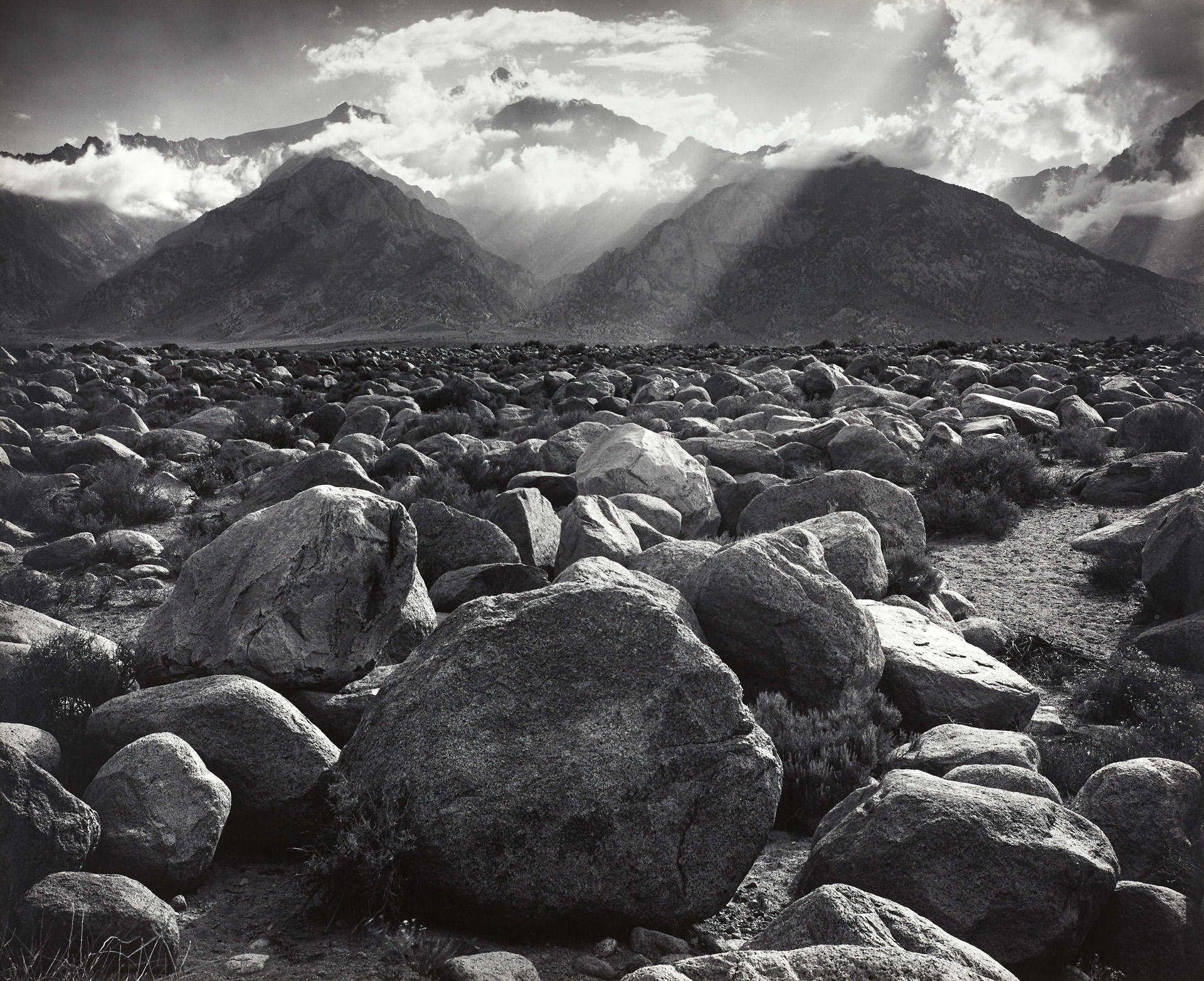 ANSEL ADAMS (1902–1984) Mount Williamson, from Manzanar, Sierra Nevada, California 1944 ANSEL ADAMS (1902–1984) Mount Williamson, from Manzanar, Sierra Nevada, California 1944