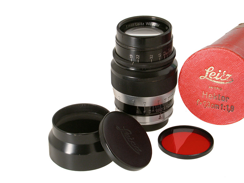 HEKTOR 1,9/7,3 cm schwarz/chrom