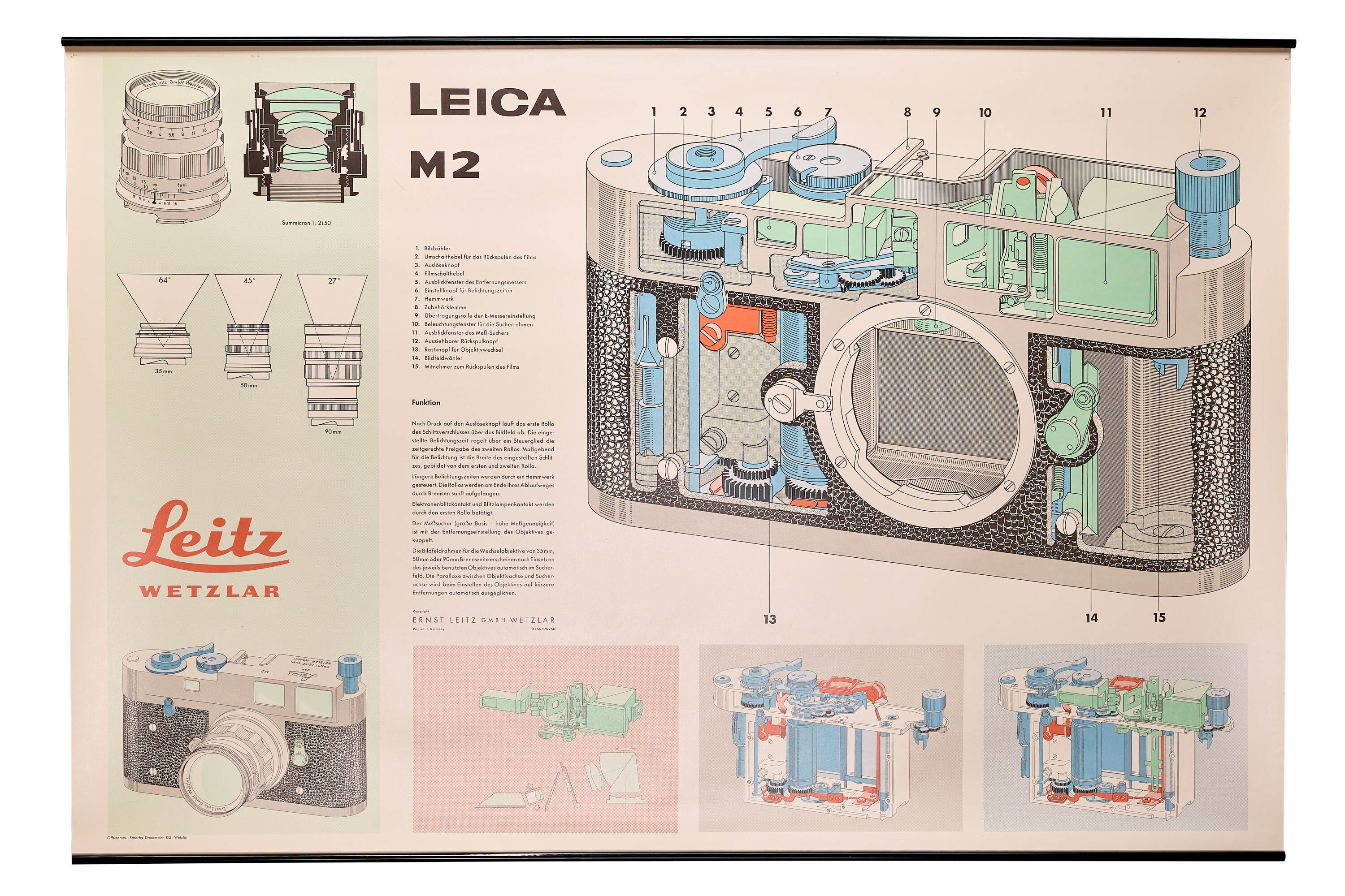 Leica M2 Cut-Away poster *