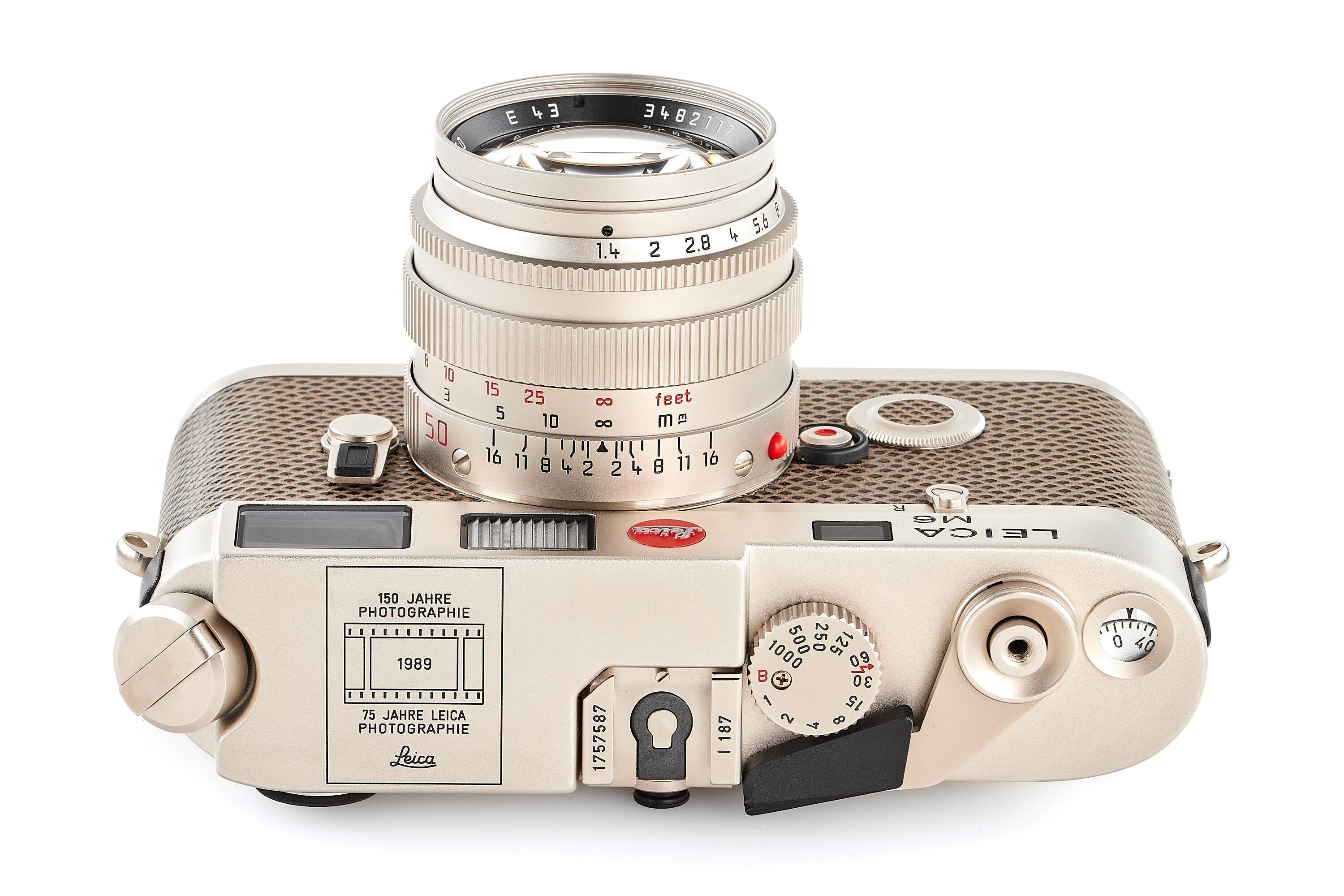 Leica M6 Platin '150 Years' set 10450 *
