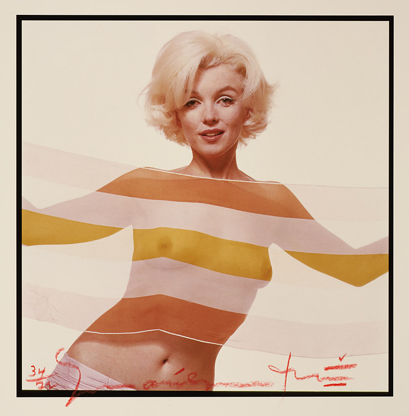 Bert Stern (* 1929), ›Marilyn in the striped scarf‹ (›The Last Sitting‹)