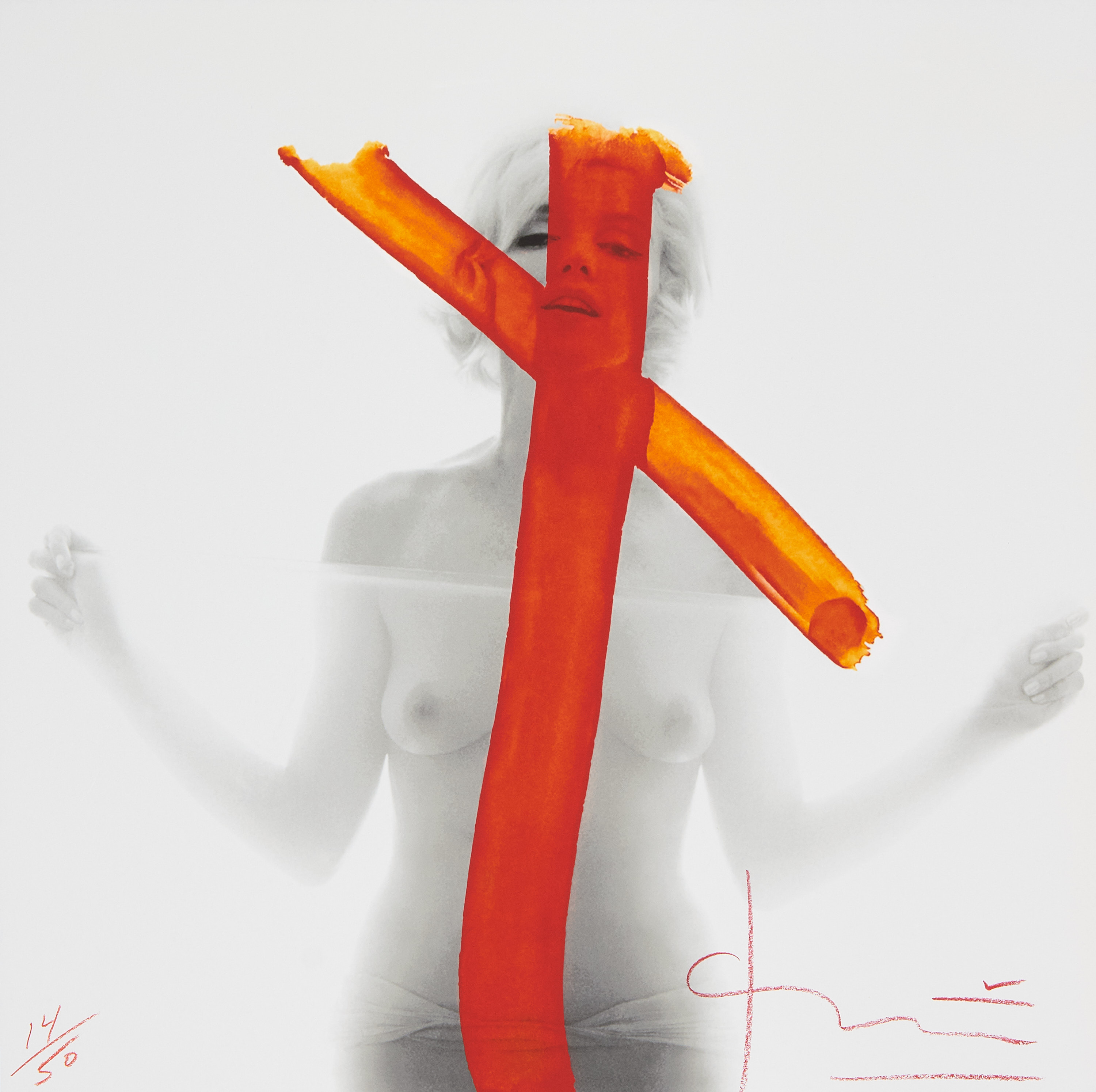 BERT STERN (1929–2013) - Marilyn Monroe, Crucifix II from "The Last Sitting", Los Angeles 1962