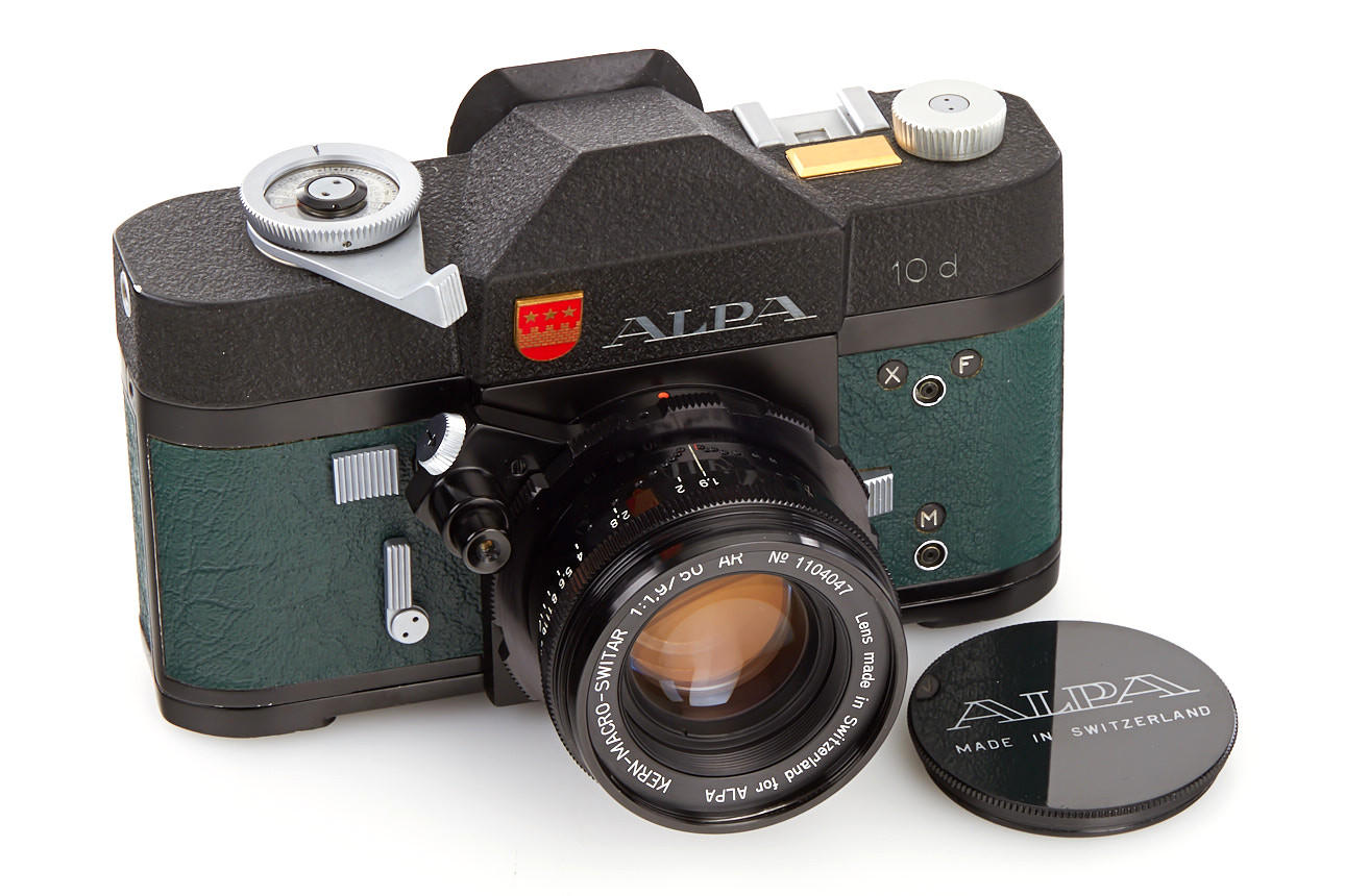 Alpa 10d black green leather + Macro-Switar 1,9/50mm *