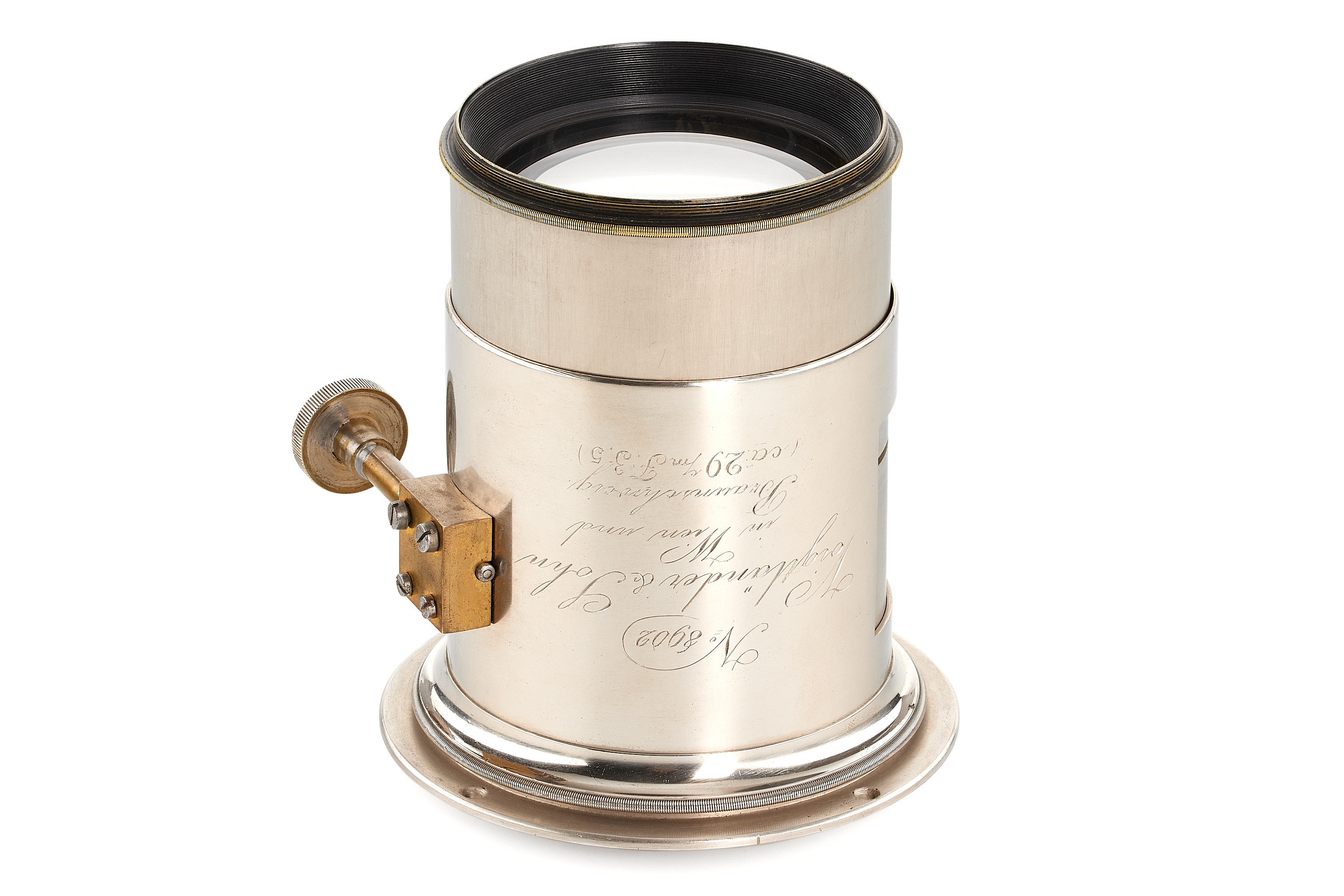 Voigtländer Nickel Petzval lens