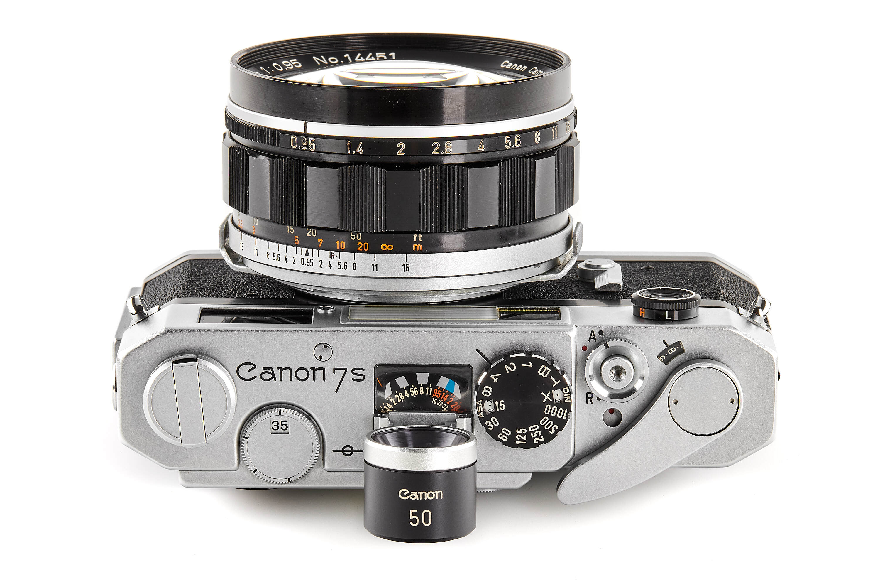 Canon 7s chrome with 0.95/50mm