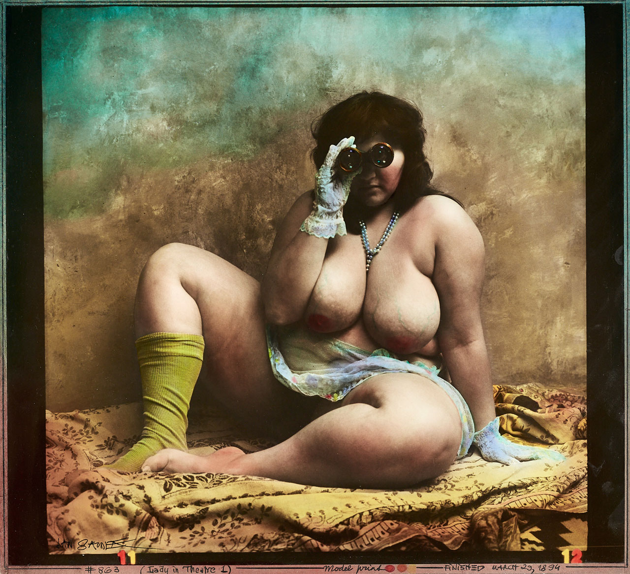 JAN SAUDEK (* 1935) - Lady in Theatre I, Prague 1994 JAN SAUDEK (* 1935) - Lady in Theatre I, Prague 1994