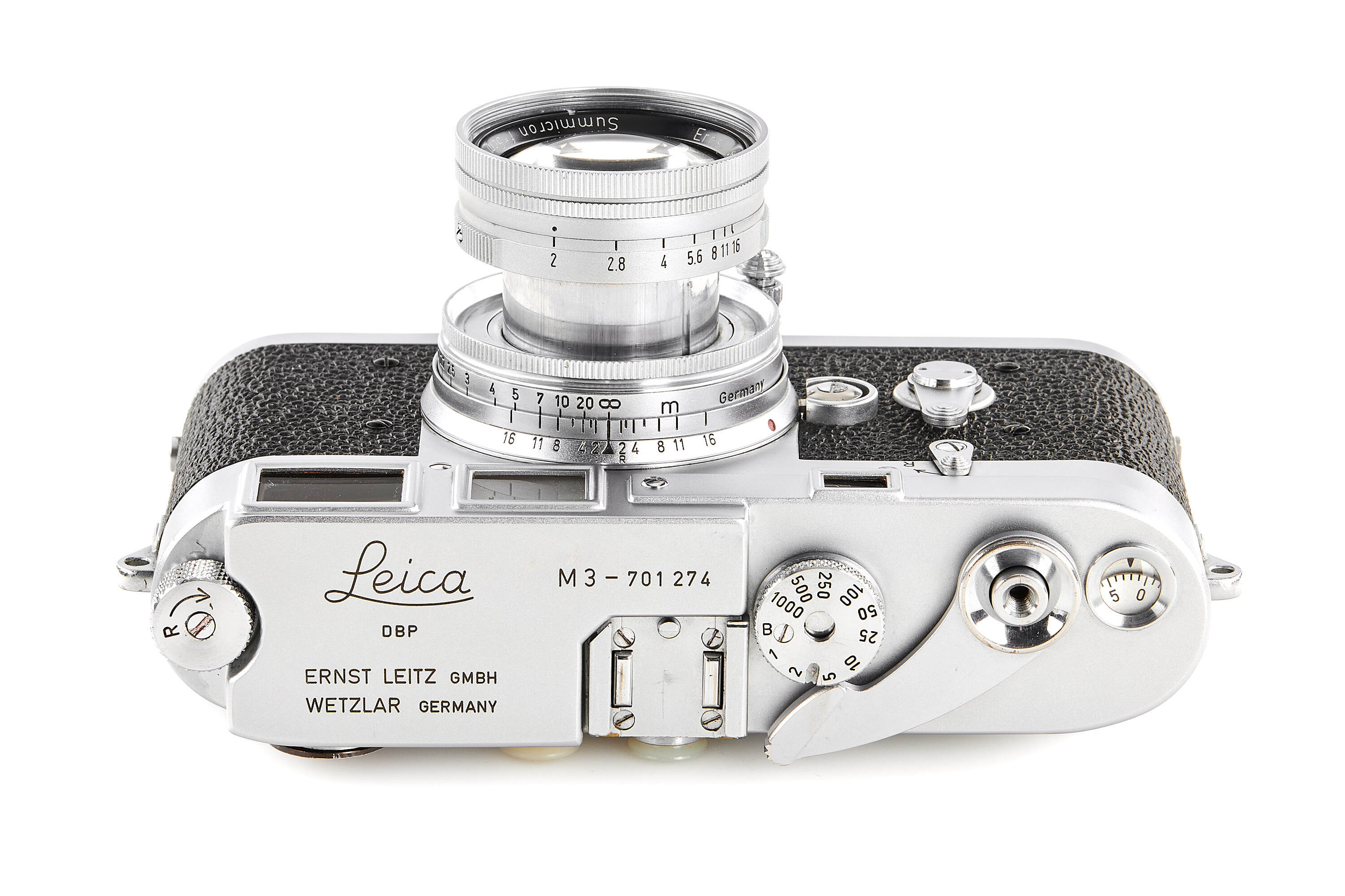 Leica M3 chrome Double Stroke with Summicron 2/5cm