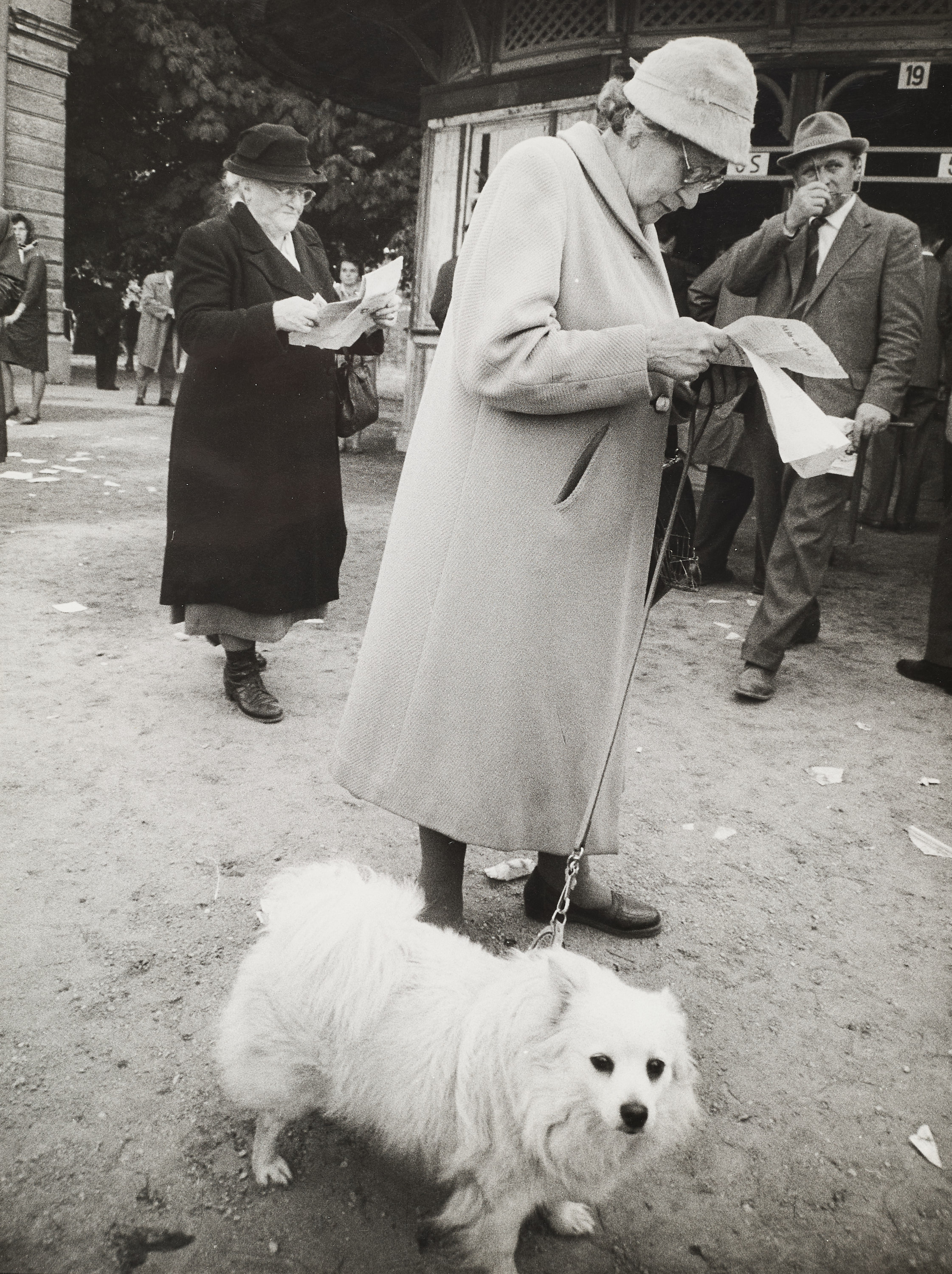 FRANZ HUBMANN (1914–2007) - Rennplatz (Racing course) Freudenau, Vienna c. 1960