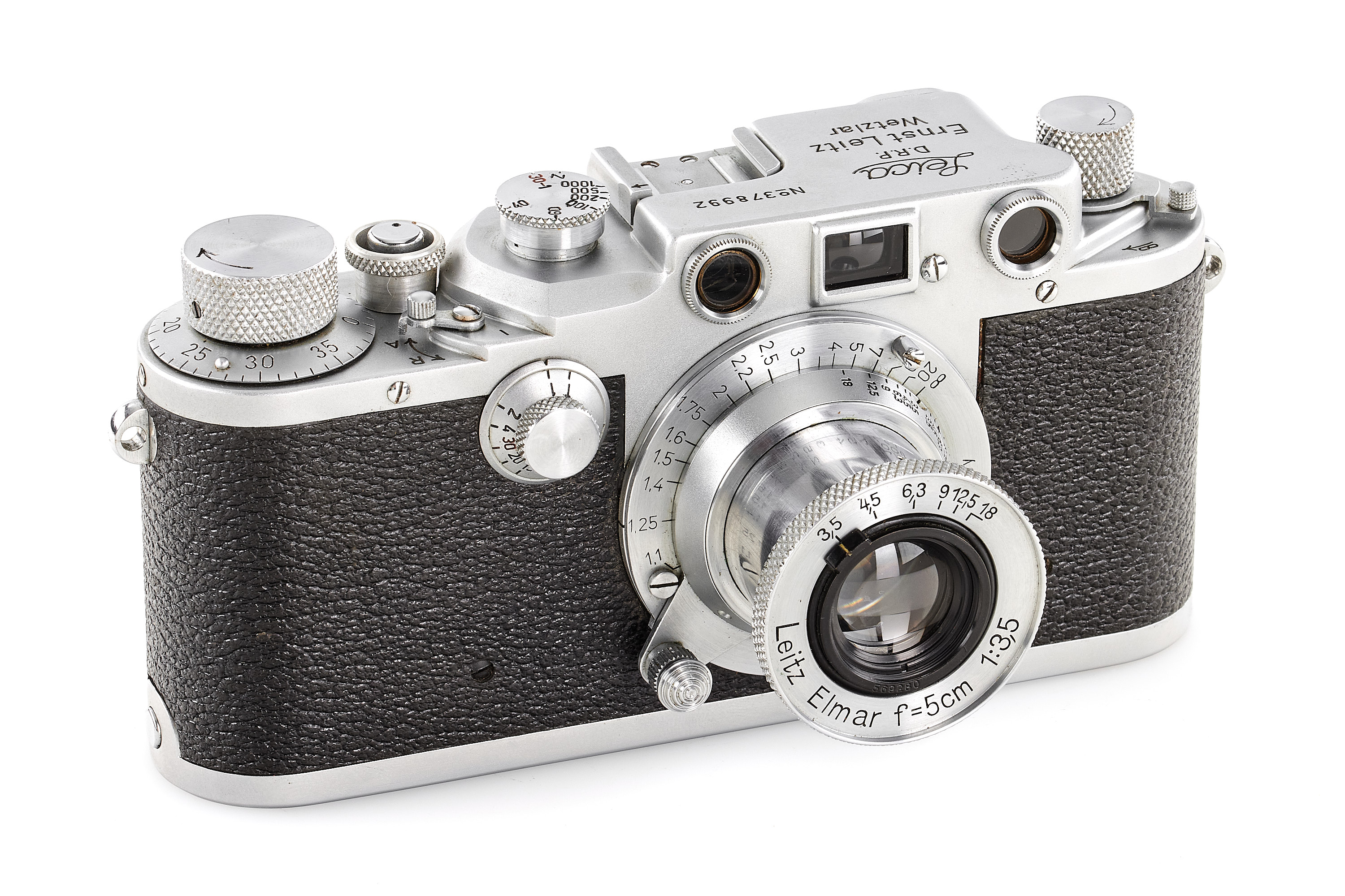 Leica IIIc chrome red curtain