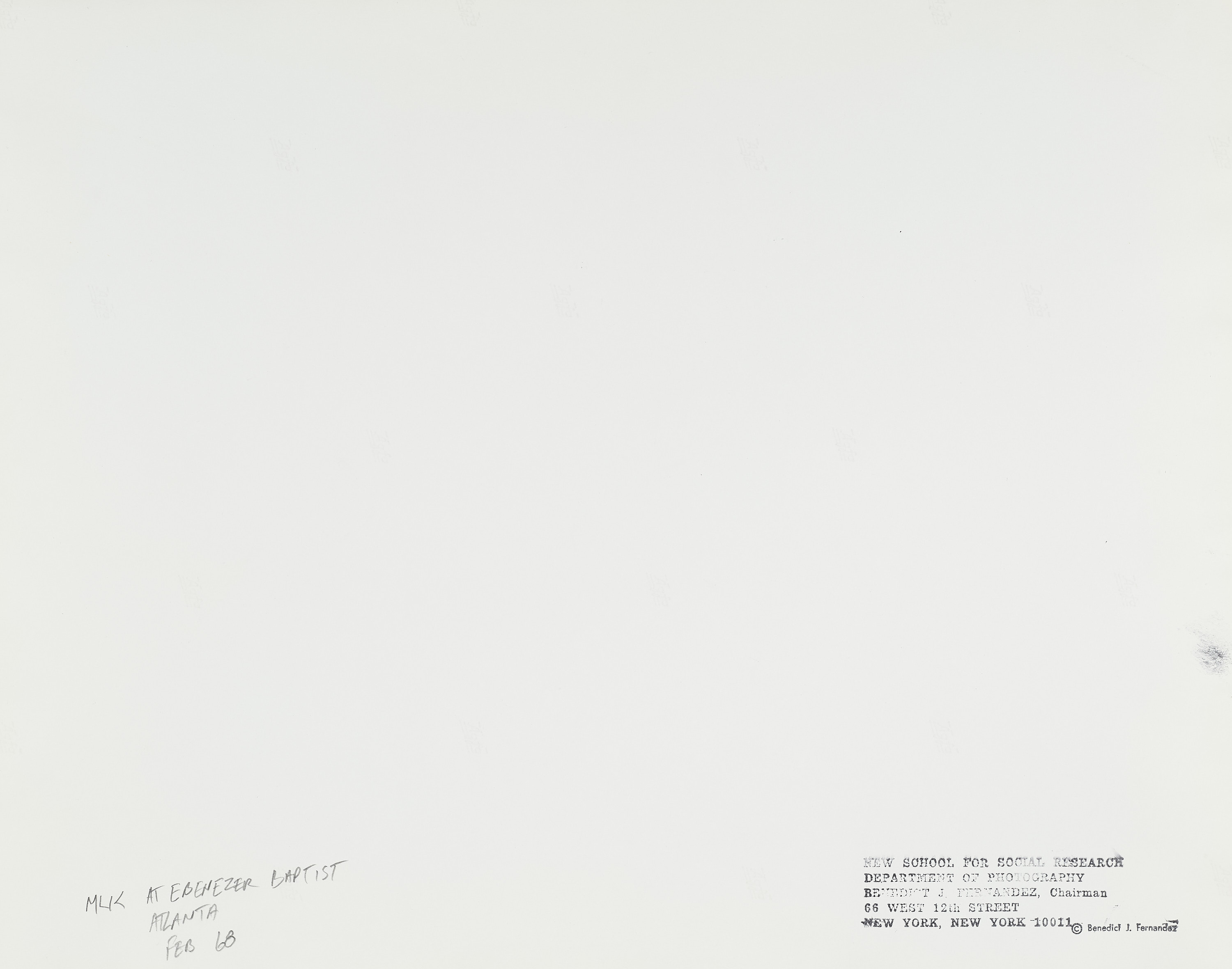 BENEDICT J. FERNANDEZ (1936–2021) - Martin Luther King, A set of 11 photographs