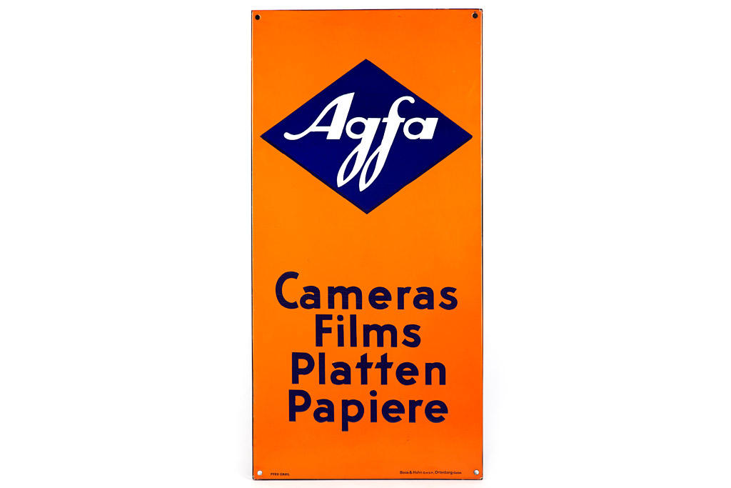 Agfa Enamel Sign