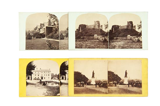 64 Stereographs of England by H. Petschler
