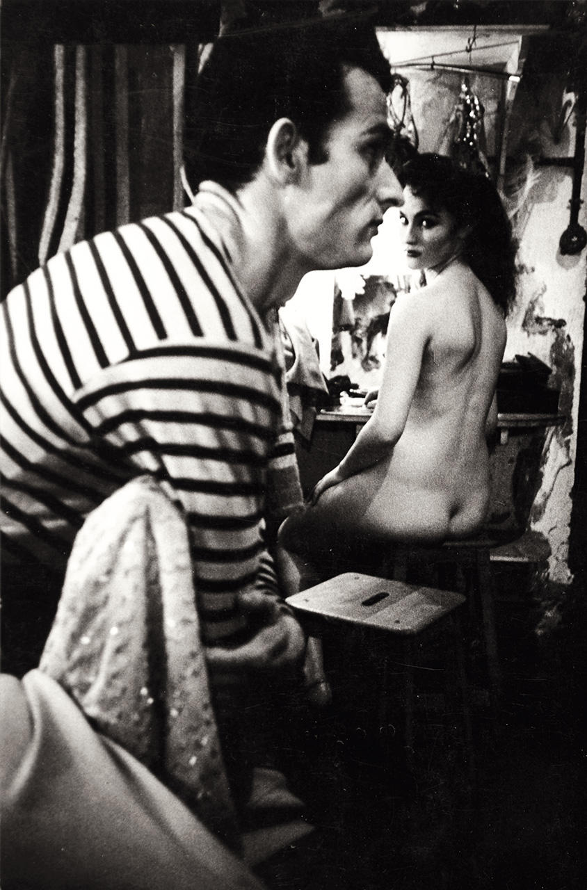 FRANK HORVAT (* 1928) Offstage, Strip-Tease, Paris late 1950s