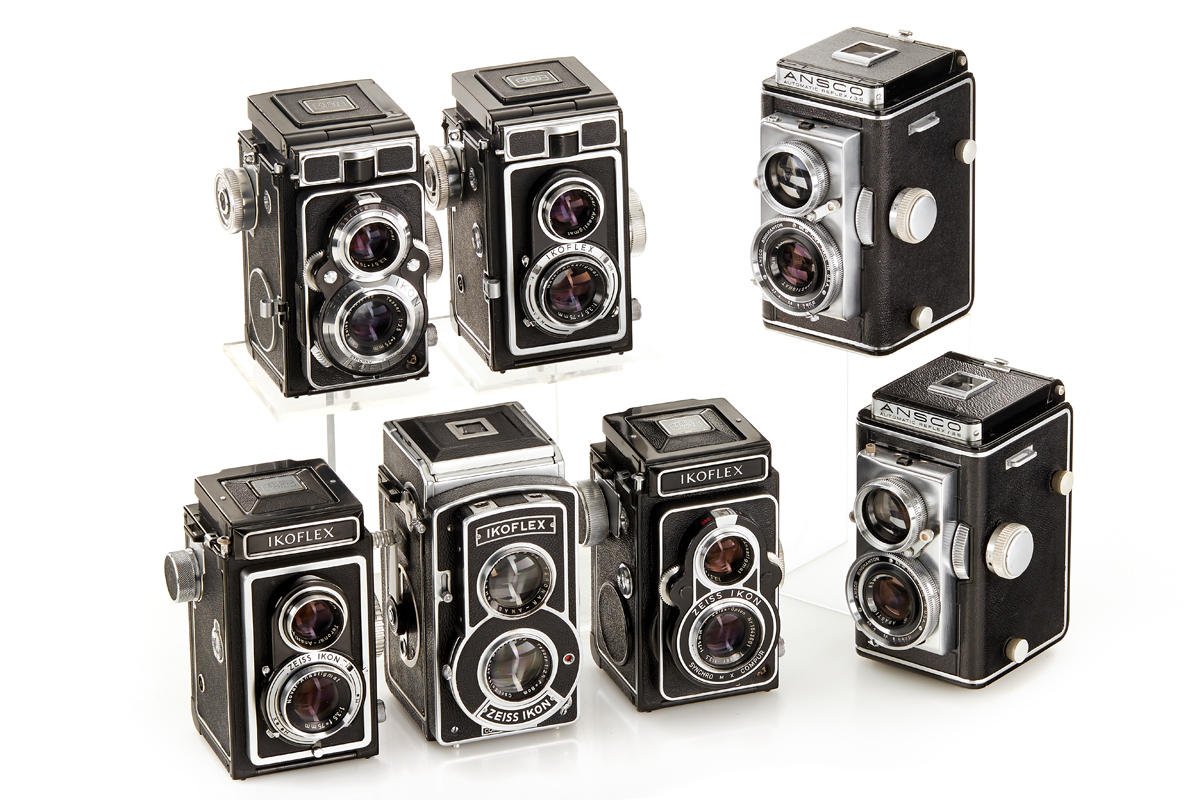 Zeiss Ikon TLR + ANSCO camera (Lot) *