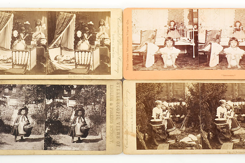 38 Stereographs 'Childhood' 38 Stereographs 'Childhood'