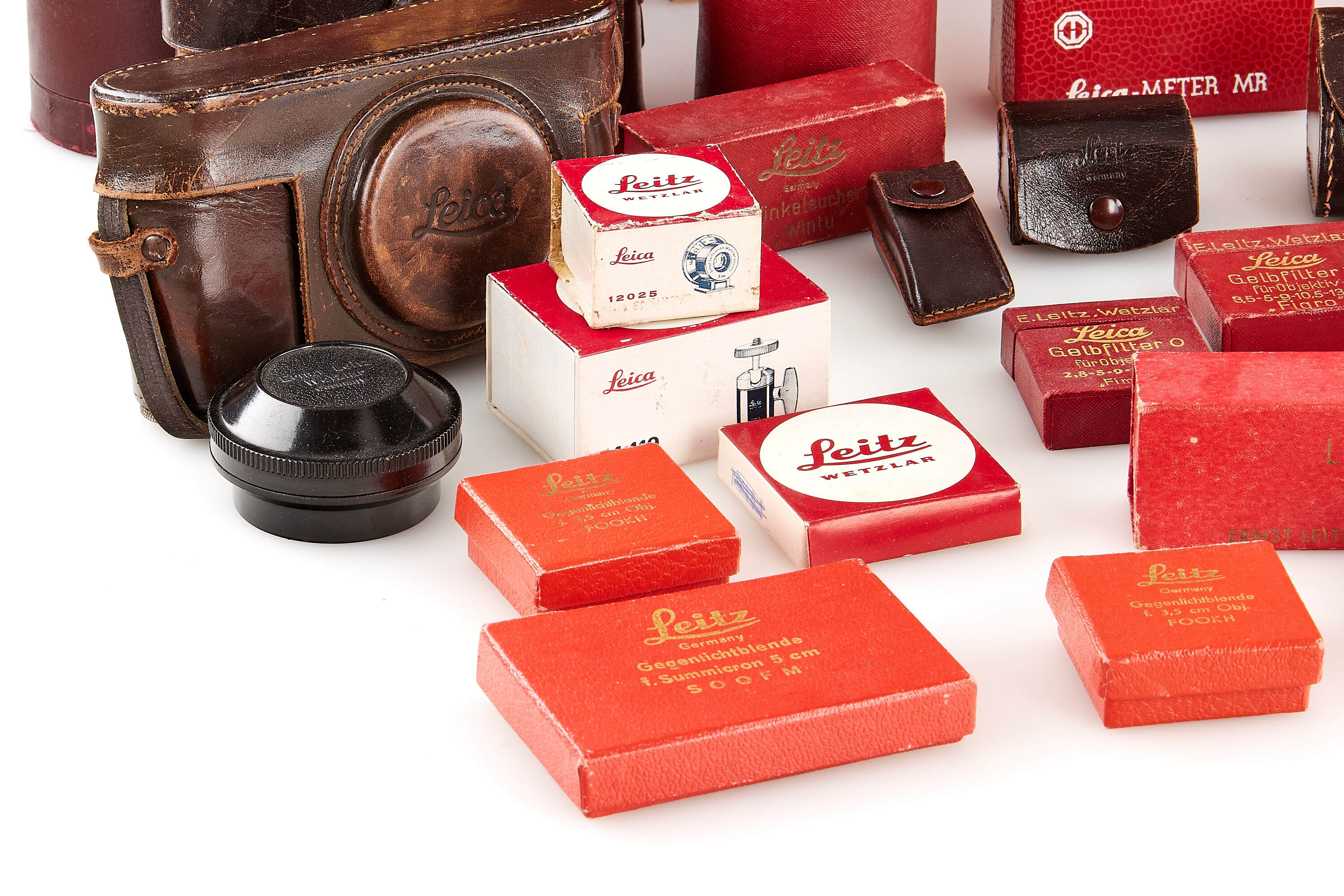 Leica Maker's Boxes, Cases Various