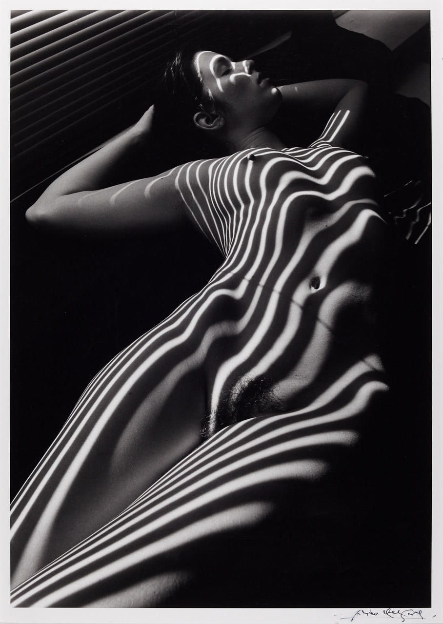 LUCIEN CLERGUE (1934–2014) Nu Zébré, 1998