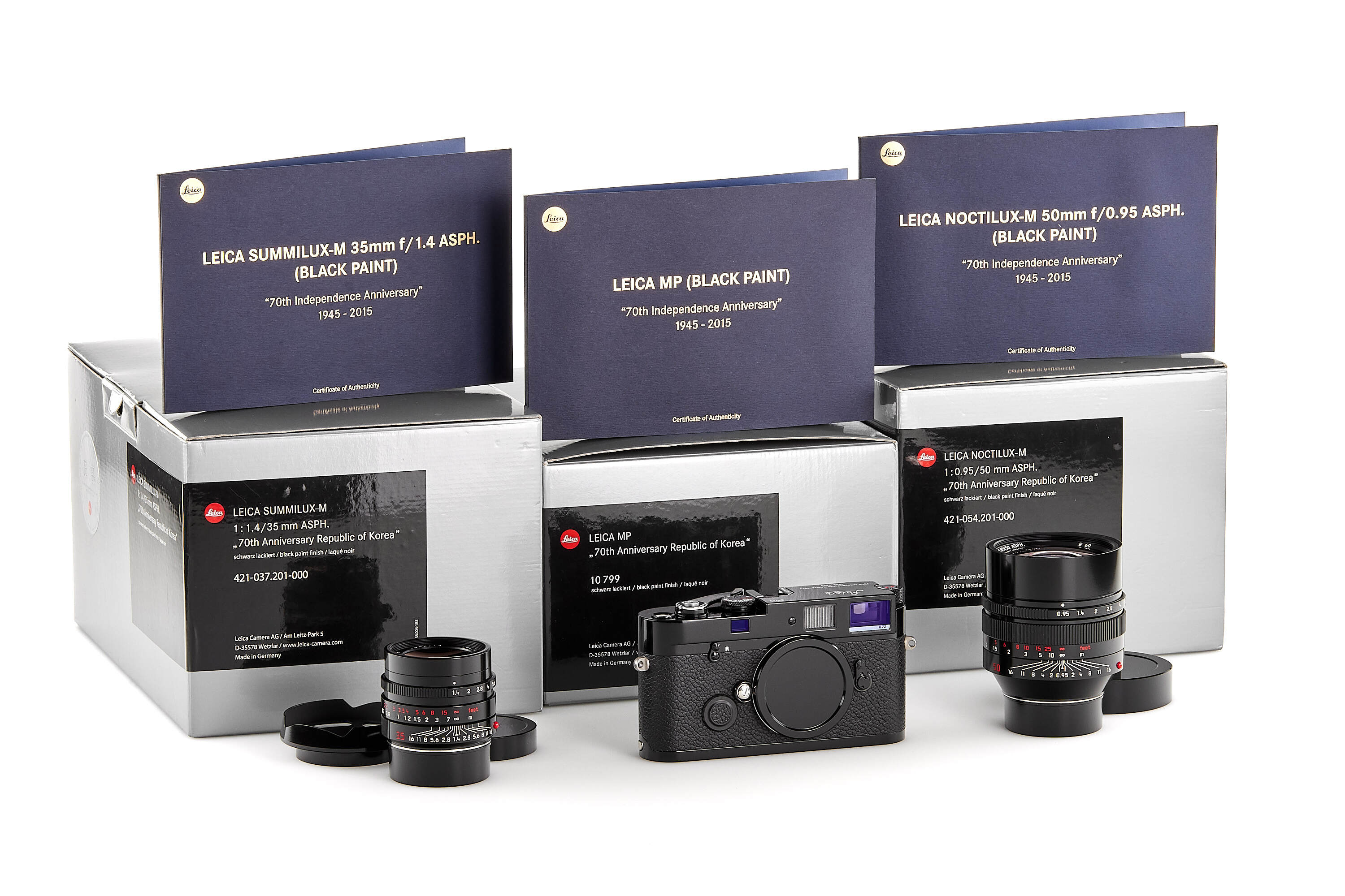 Leica MP black paint outfit '70th Anniversary Republic of Korea' *