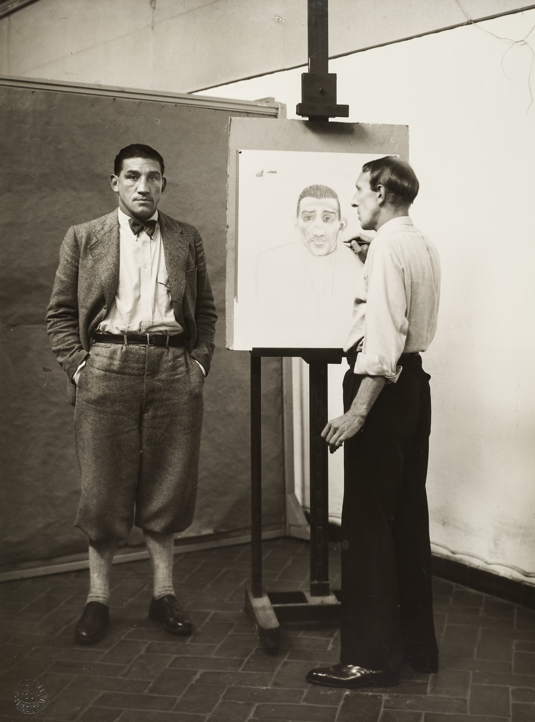 AUGUST SANDER (1876–1964) - Painter Heinrich Hoerle portrays the Boxer Hein Domgörgen, 1927