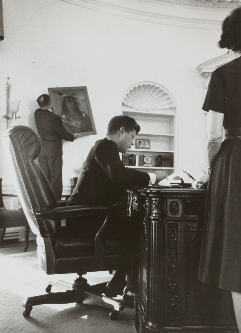 JFK in his office, Cornell Capa (1918-2008)