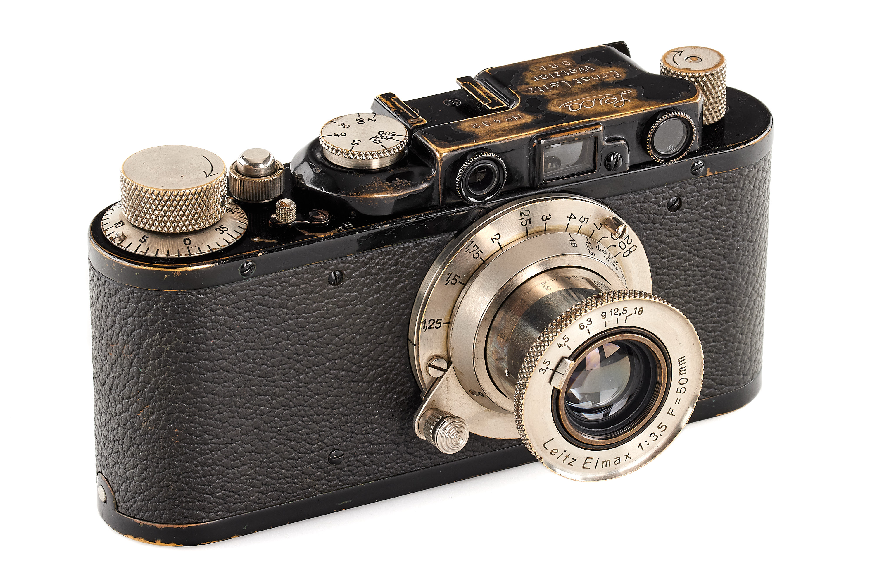 Leica II Mod. D black/nickel with Elmax Leica II Mod. D black/nickel with Elmax