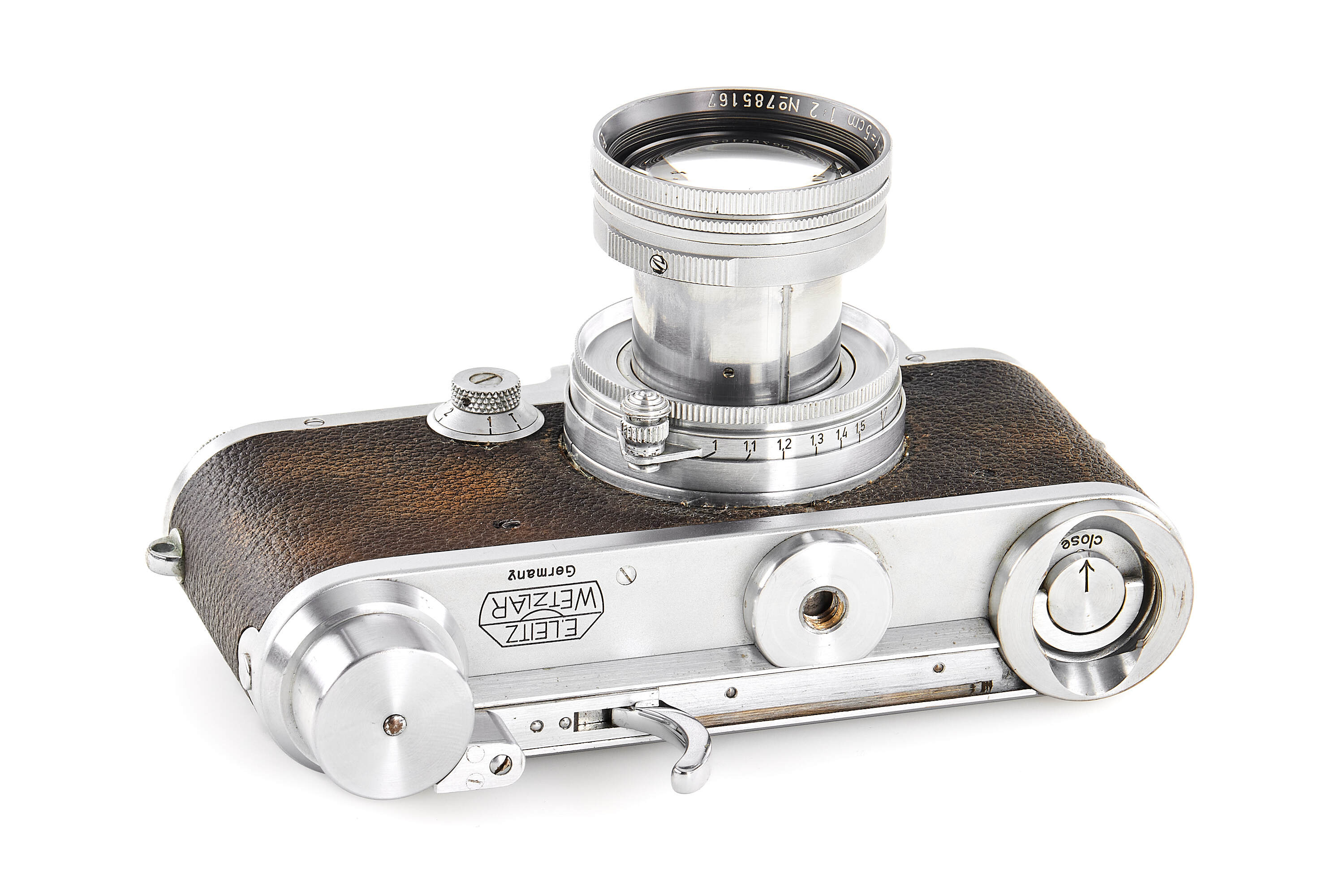 Leica IIIa chrome with SCNOO rapid winder *