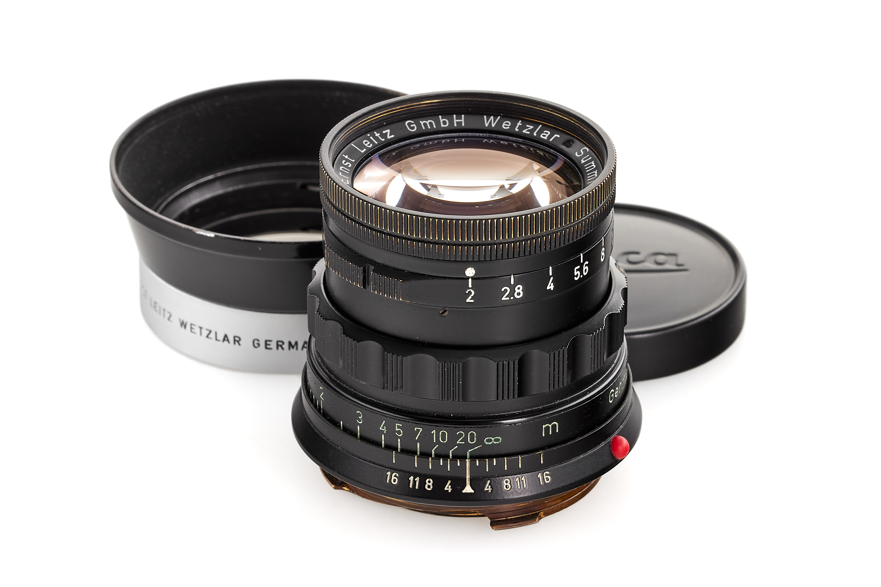 Summicron 2/5cm black paint / brass mount