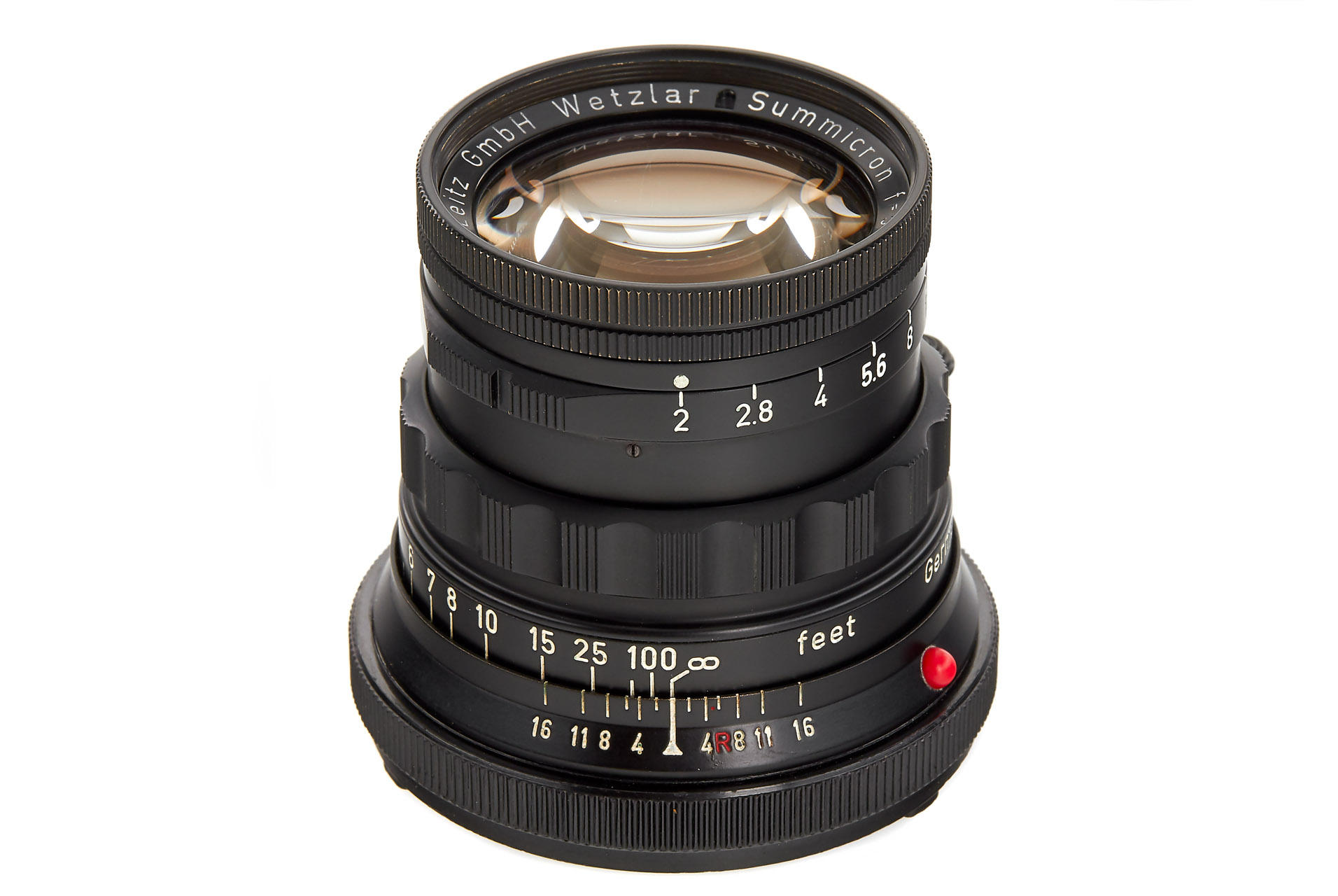 Summicron 2/5cm black paint / brass mount *